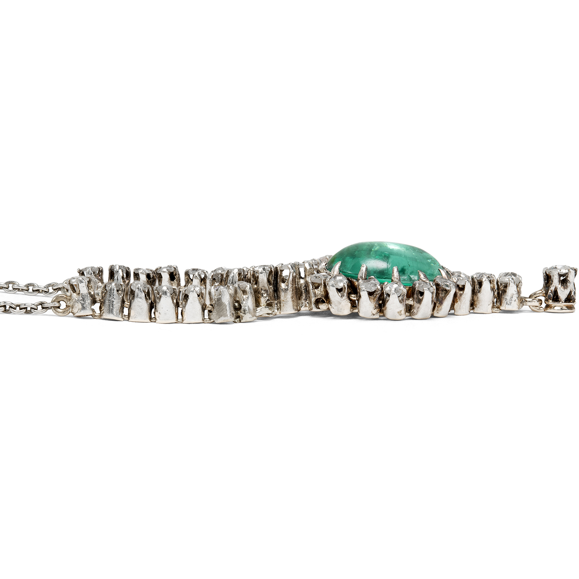 Hübsches Collier der Belle Epoque mit Turmalin und Diamanten, um 1900 Hübsches Collier der Belle Epoque mit Turmalin und Diamanten, um 1900