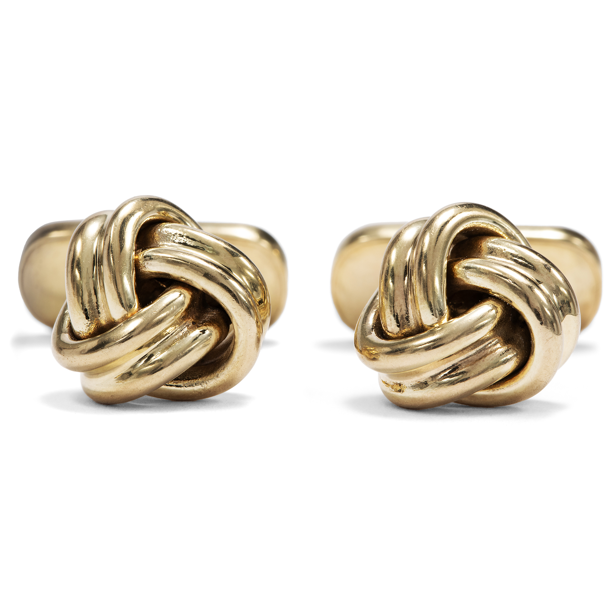 Vintage Gold Knot Cufflinks, c. 1950