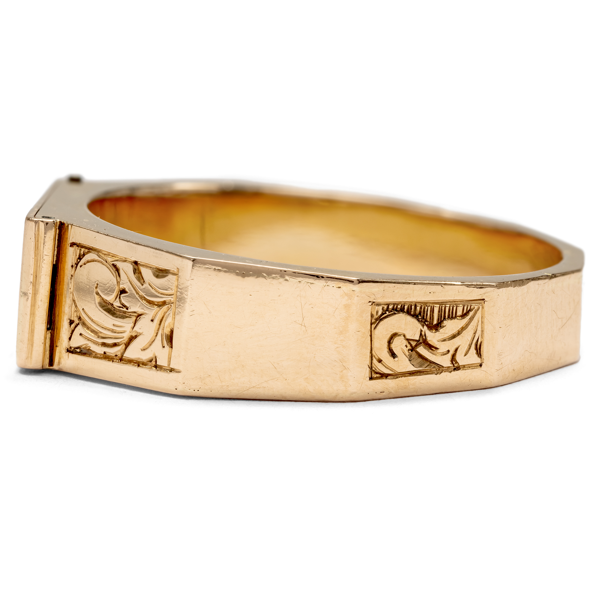 Sentimentaler Gedenkring aus Gold & Haar, Niederlande um 1860 Sentimentaler Gedenkring aus Gold & Haar, Niederlande um 1860