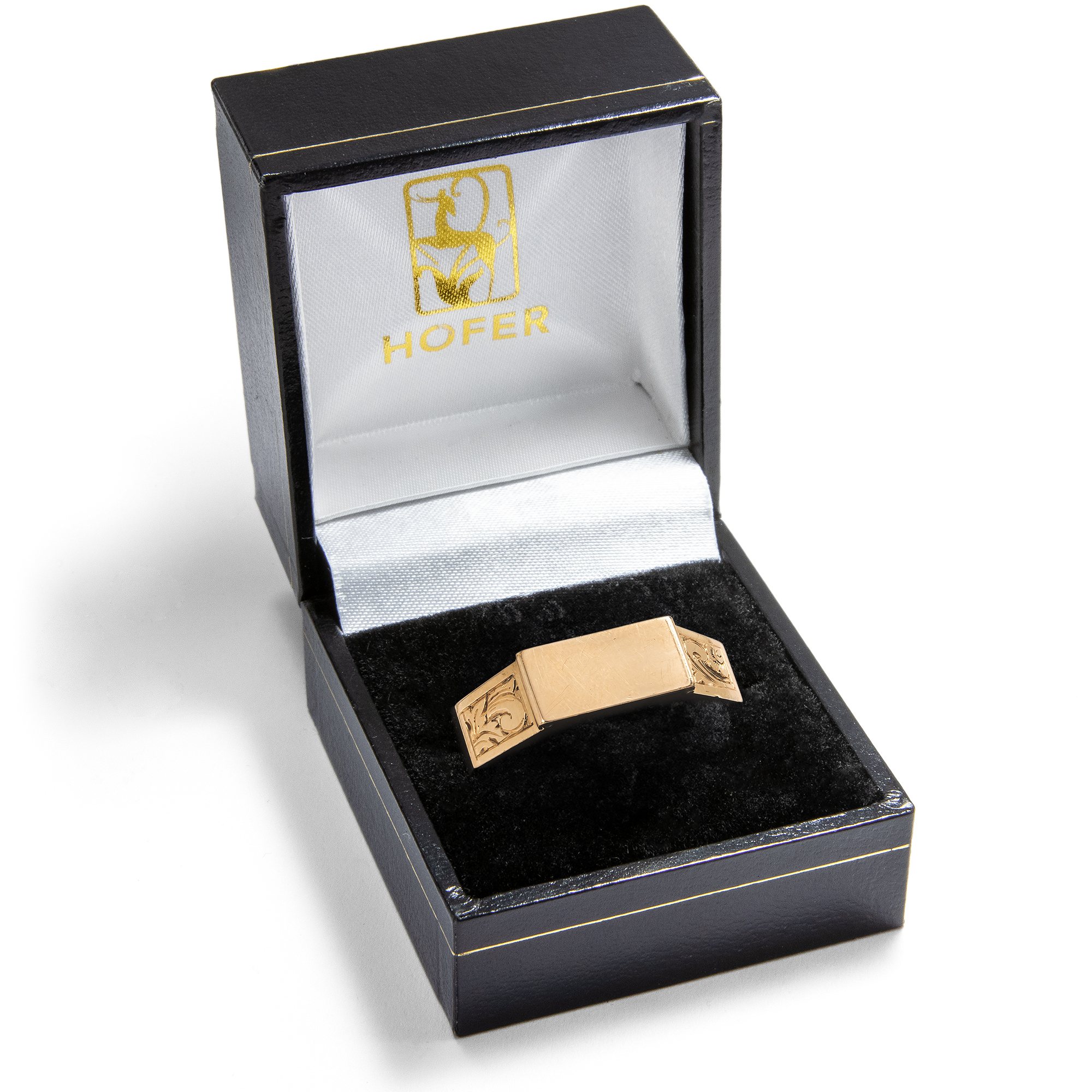 Sentimentaler Gedenkring aus Gold & Haar, Niederlande um 1860 Sentimentaler Gedenkring aus Gold & Haar, Niederlande um 1860