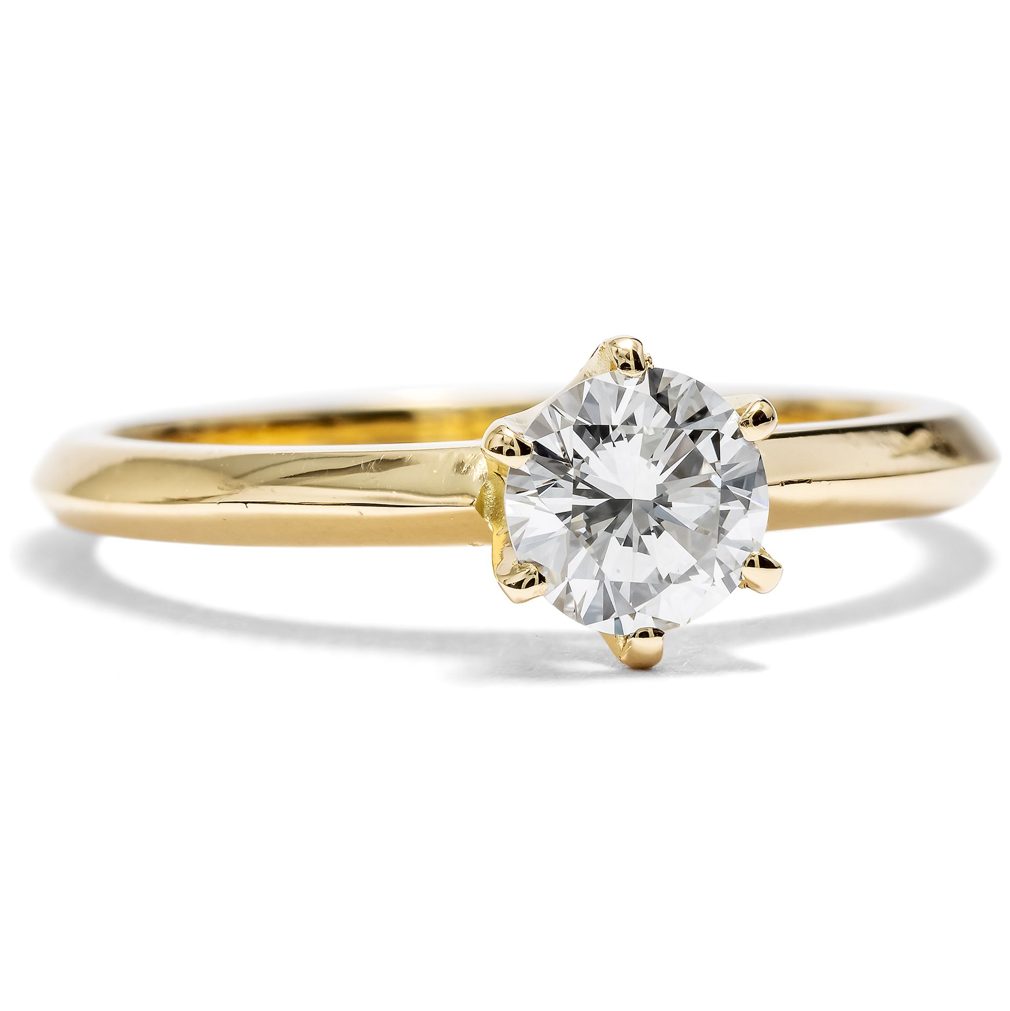 Classic Solitaire Ring with 0.57 ct Brilliant (D/vvs2) From Our Workshop