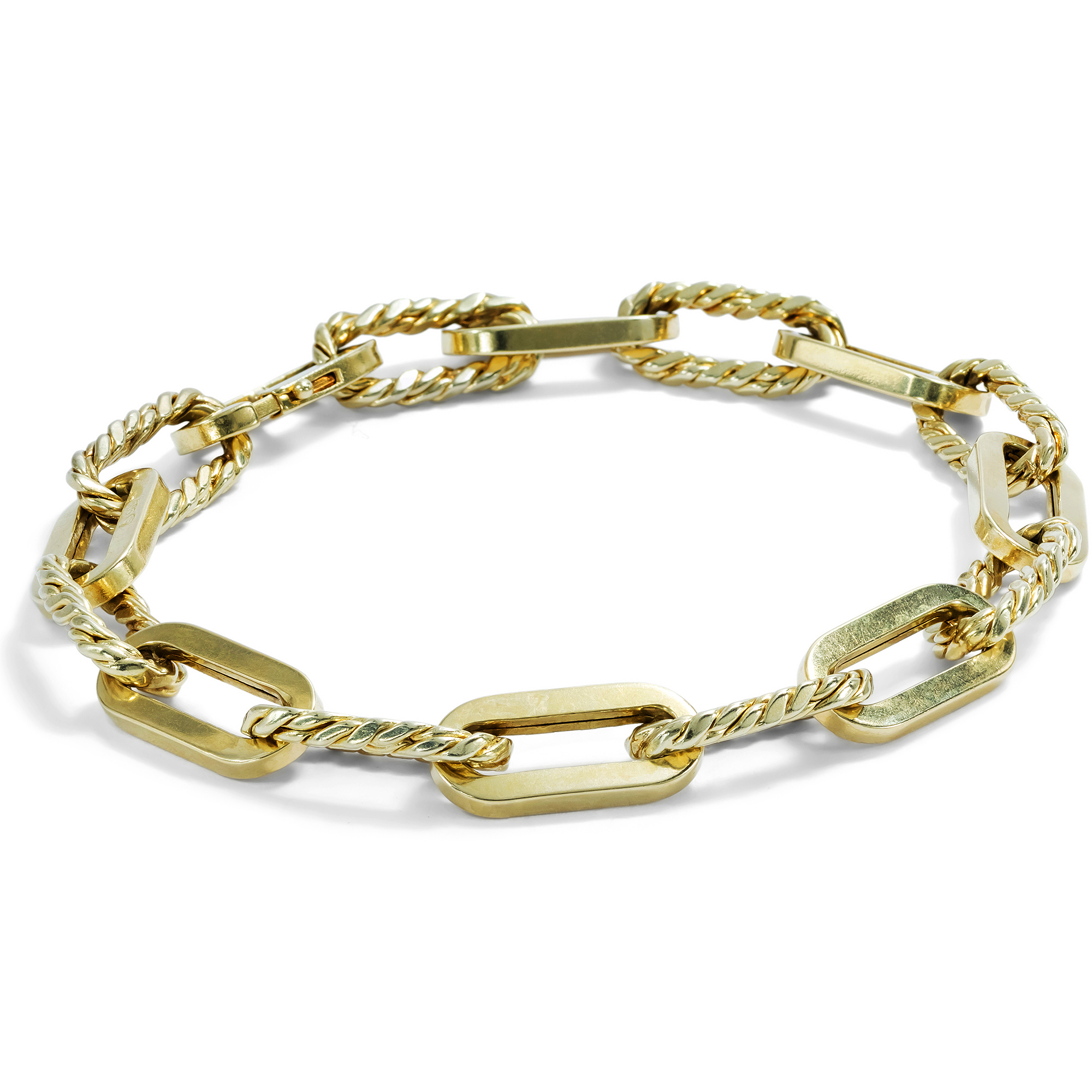 Timeless Vintage Bracelet In Yellow Gold, Germany c. 1975