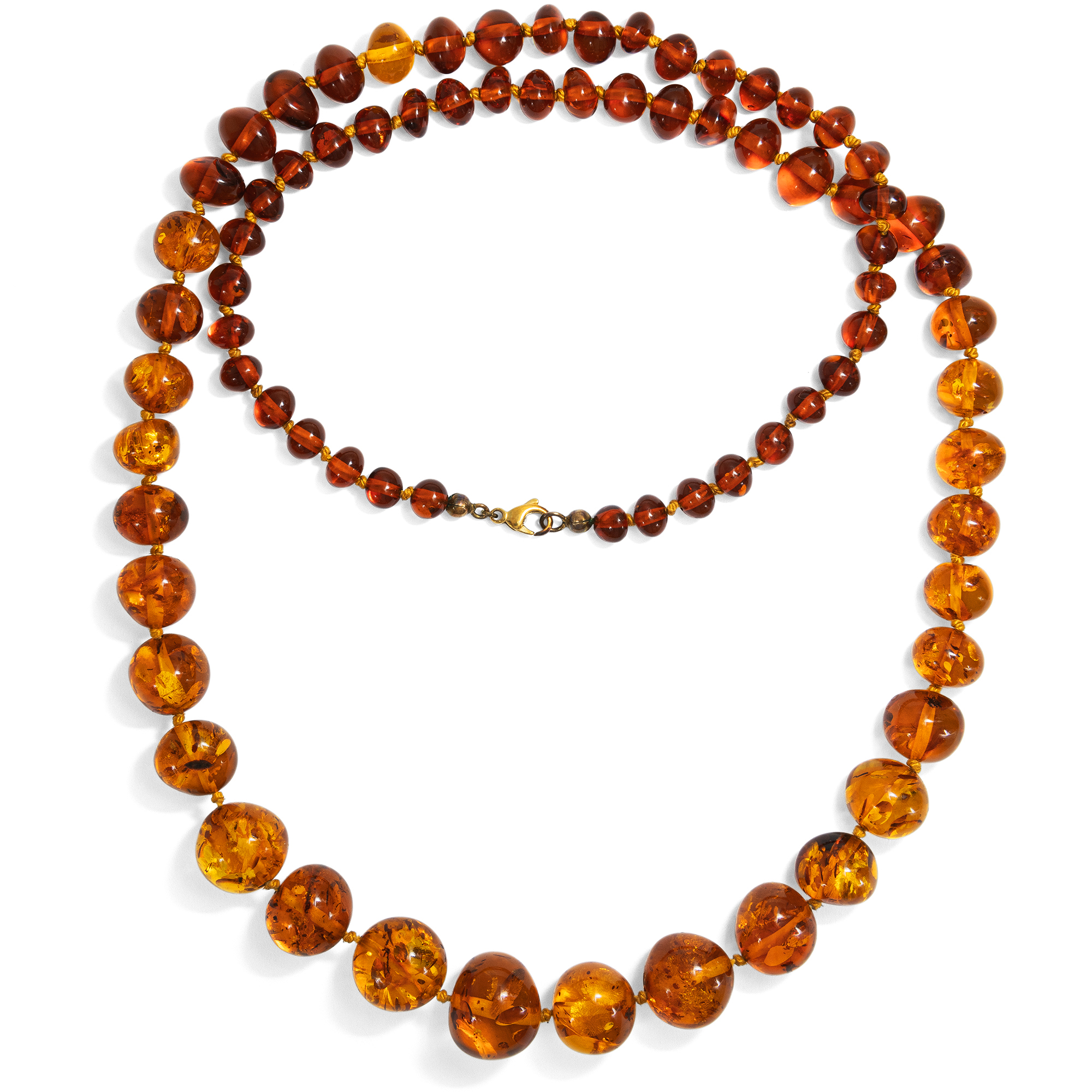 Beautiful Vintage Amber Necklace, c. 1975