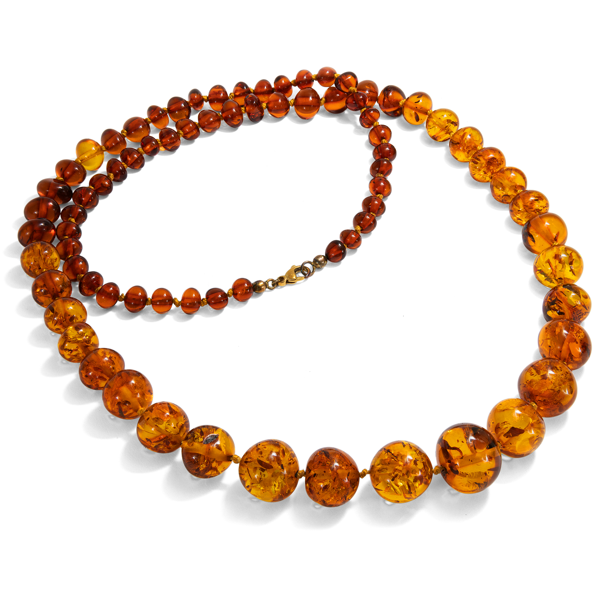 Beautiful Vintage Amber Necklace, c. 1975