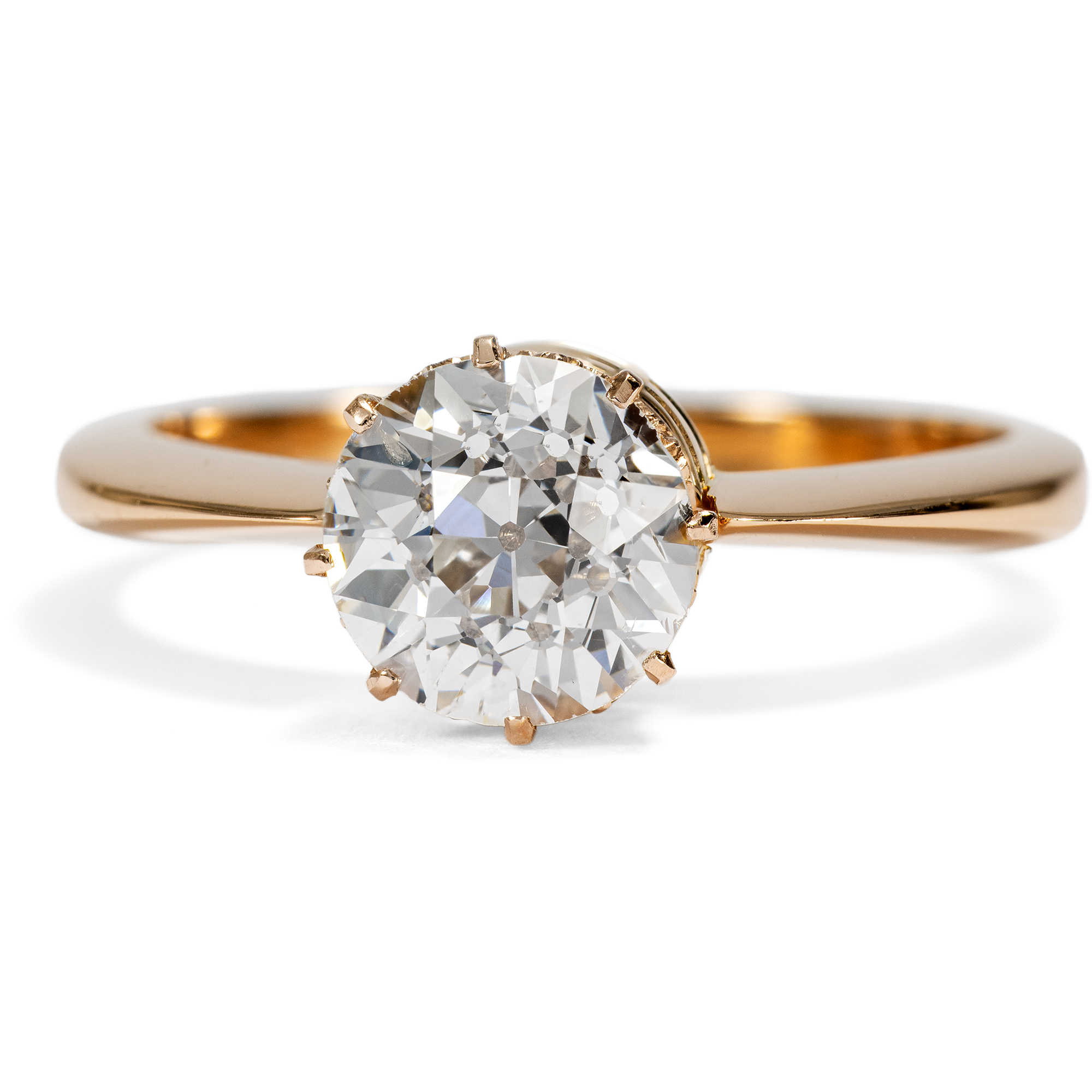 Old European Cut Diamond Solitaire Convertible into a Ring and Brooch, c. 1890 & later Old European Cut Diamond Solitaire Convertible into a Ring and Brooch, c. 1890 & later