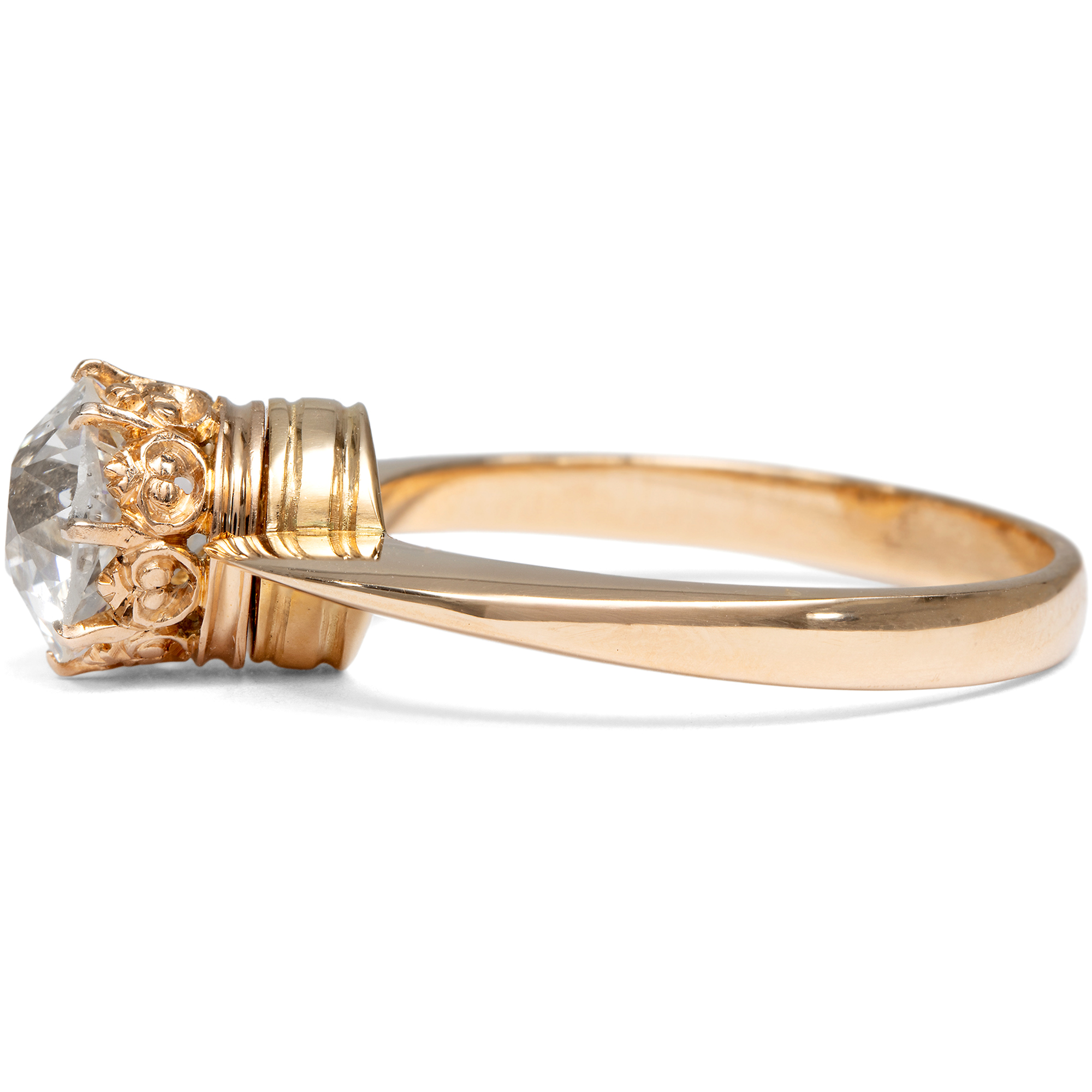 Old European Cut Diamond Solitaire Convertible into a Ring and Brooch, c. 1890 & later Old European Cut Diamond Solitaire Convertible into a Ring and Brooch, c. 1890 & later