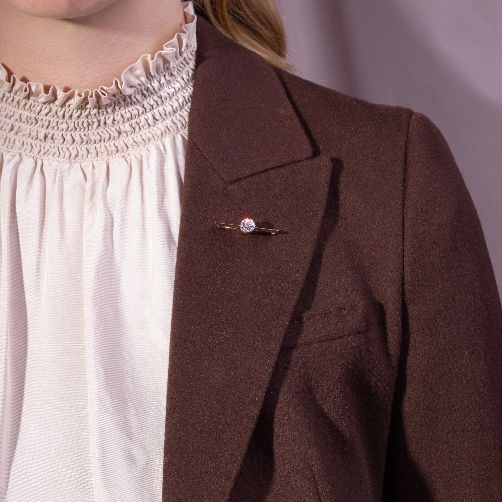 Old European Cut Diamond Solitaire Convertible into a Ring and Brooch, c. 1890 & later Old European Cut Diamond Solitaire Convertible into a Ring and Brooch, c. 1890 & later