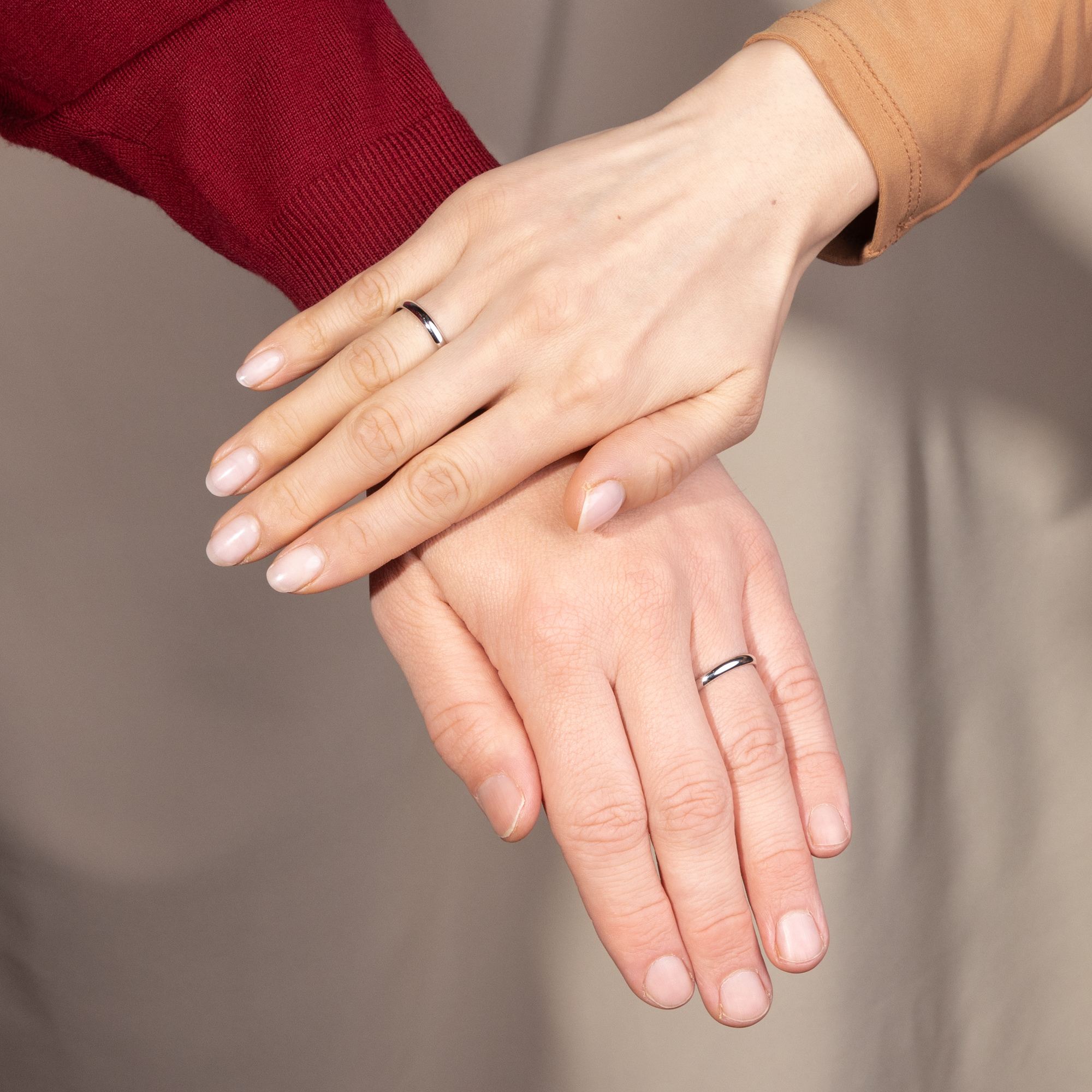 Luxurious Pair of Platinum Wedding Bands From Our Workshop Luxurious Pair of Platinum Wedding Bands From Our Workshop