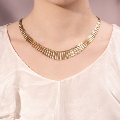 ★VINTAGE HOLLYWOOD★ Margaret Silky Necklace French Belle Epoque Bow Negligee Necklace