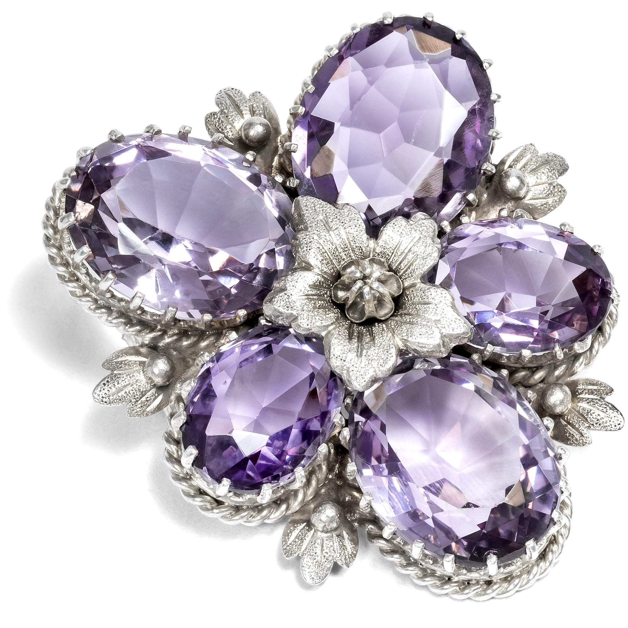 Anmutiges Veilchen von Carl Holl als Anhänger-Brosche, um 1890