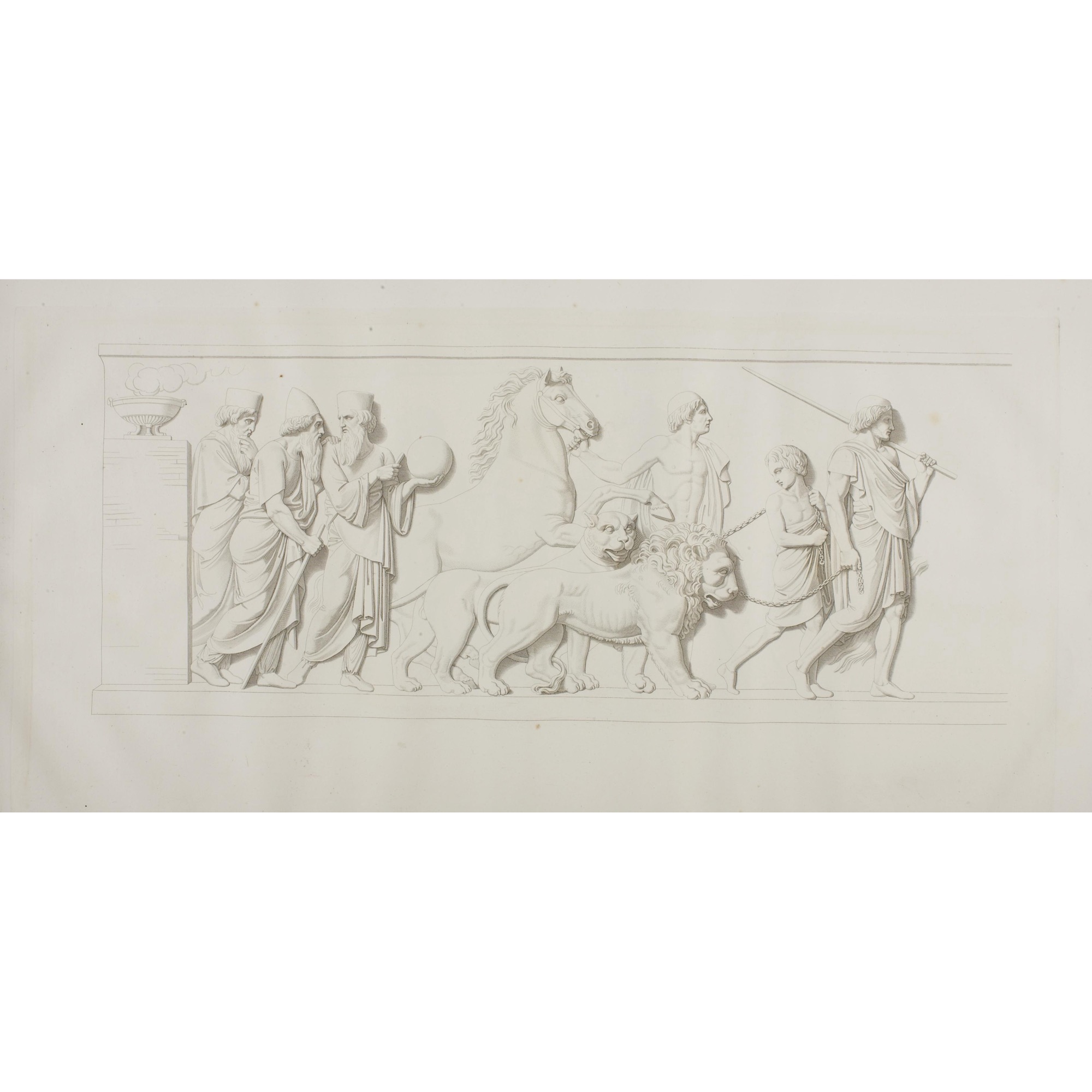 Collier de Chien aus Koralle mit prachtvoller antiker Gemme in Silber, um 1870 & später Collier de Chien aus Koralle mit prachtvoller antiker Gemme in Silber, um 1870 & später