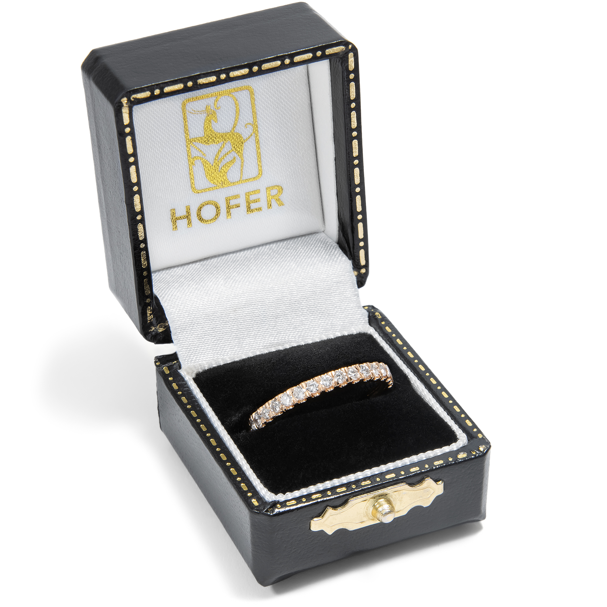 Delicate Memory Ring with 0.92 ct Diamonds In Rose Gold From Our Workshop Delicate Memory Ring with 0.92 ct Diamonds In Rose Gold From Our Workshop