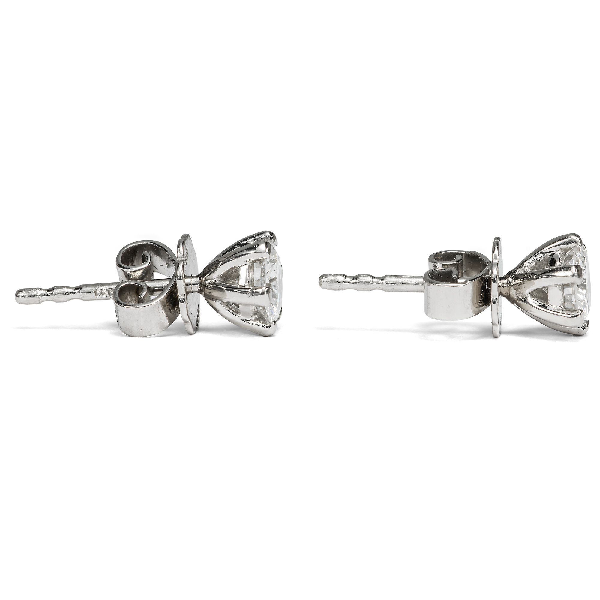 Exquisite vintage Diamonds Set in Platinum Stud Earrings From Our Workshop Exquisite vintage Diamonds Set in Platinum Stud Earrings From Our Workshop