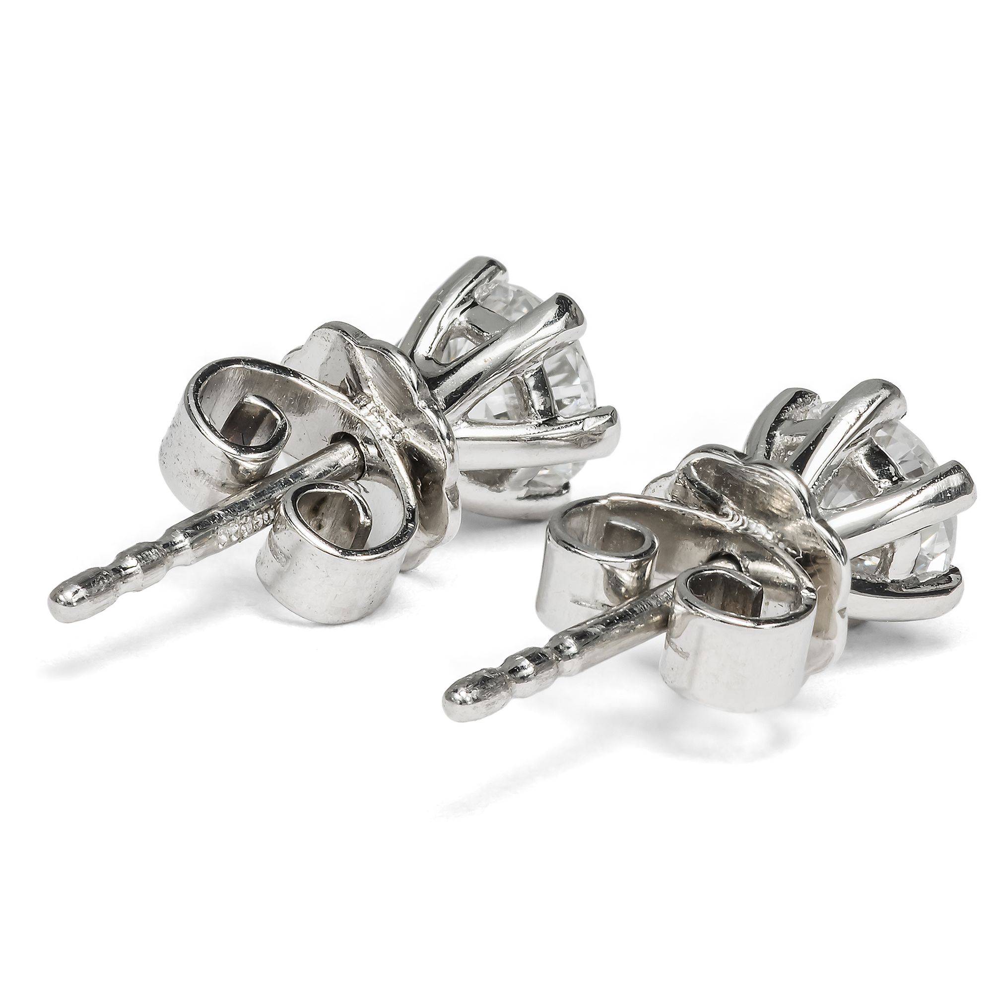 Exquisite vintage Diamonds Set in Platinum Stud Earrings From Our Workshop Exquisite vintage Diamonds Set in Platinum Stud Earrings From Our Workshop