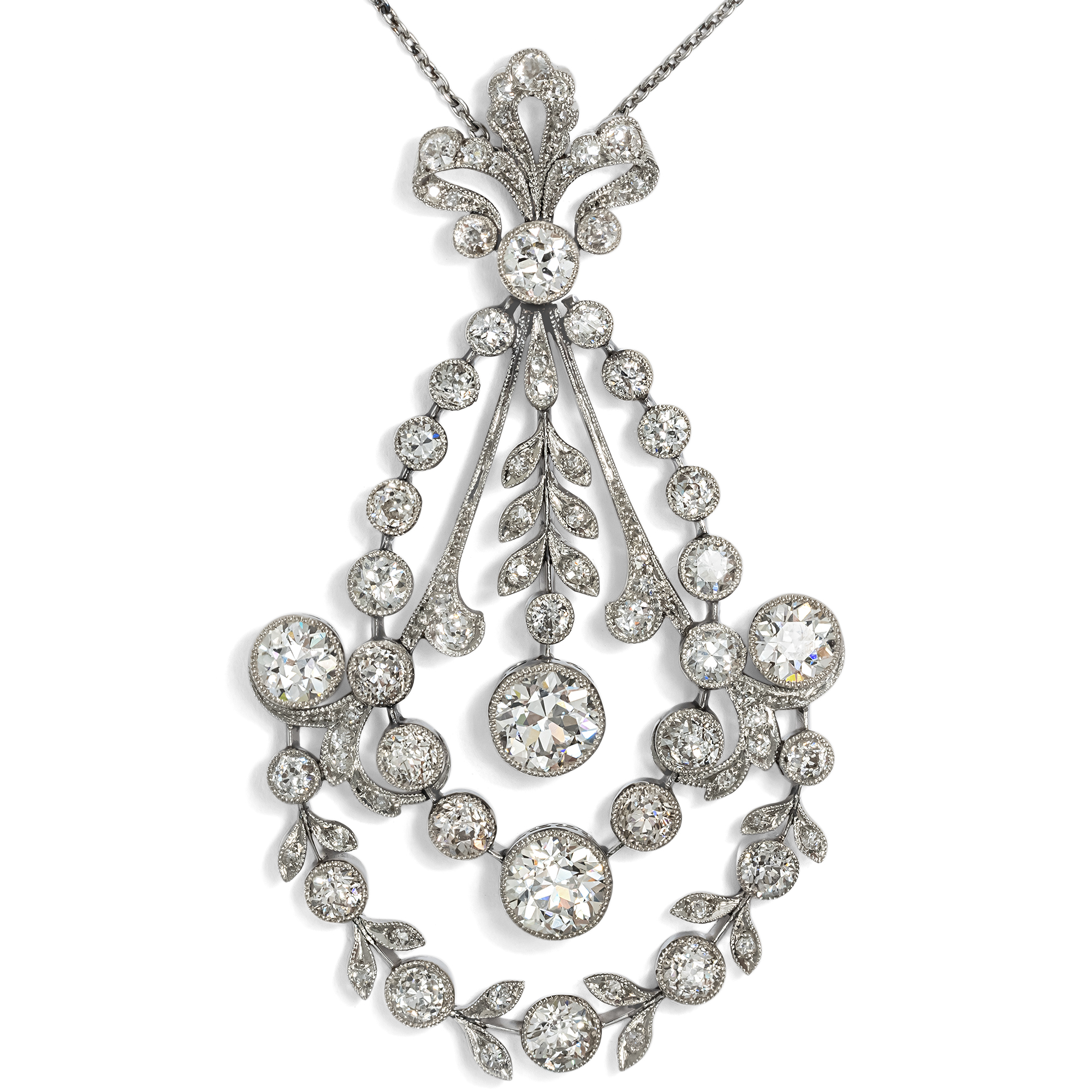 Prachtvolles Diamantcollier der Belle Époque, um 1910 Prachtvolles Diamantcollier der Belle Époque, um 1910