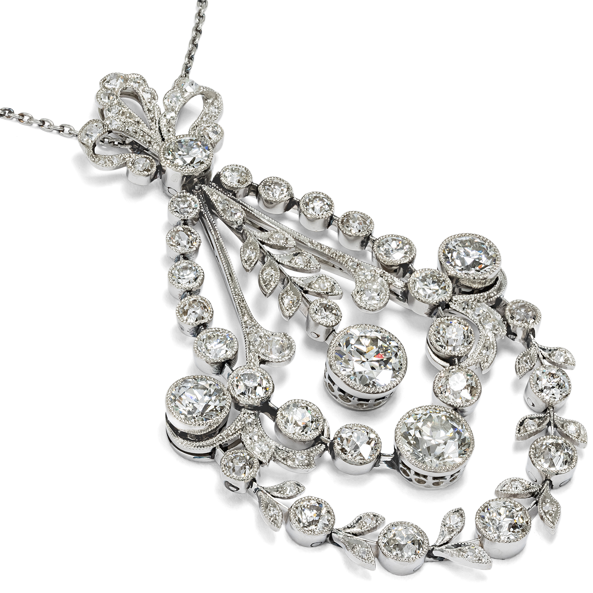 Prachtvolles Diamantcollier der Belle Époque, um 1910 Prachtvolles Diamantcollier der Belle Époque, um 1910