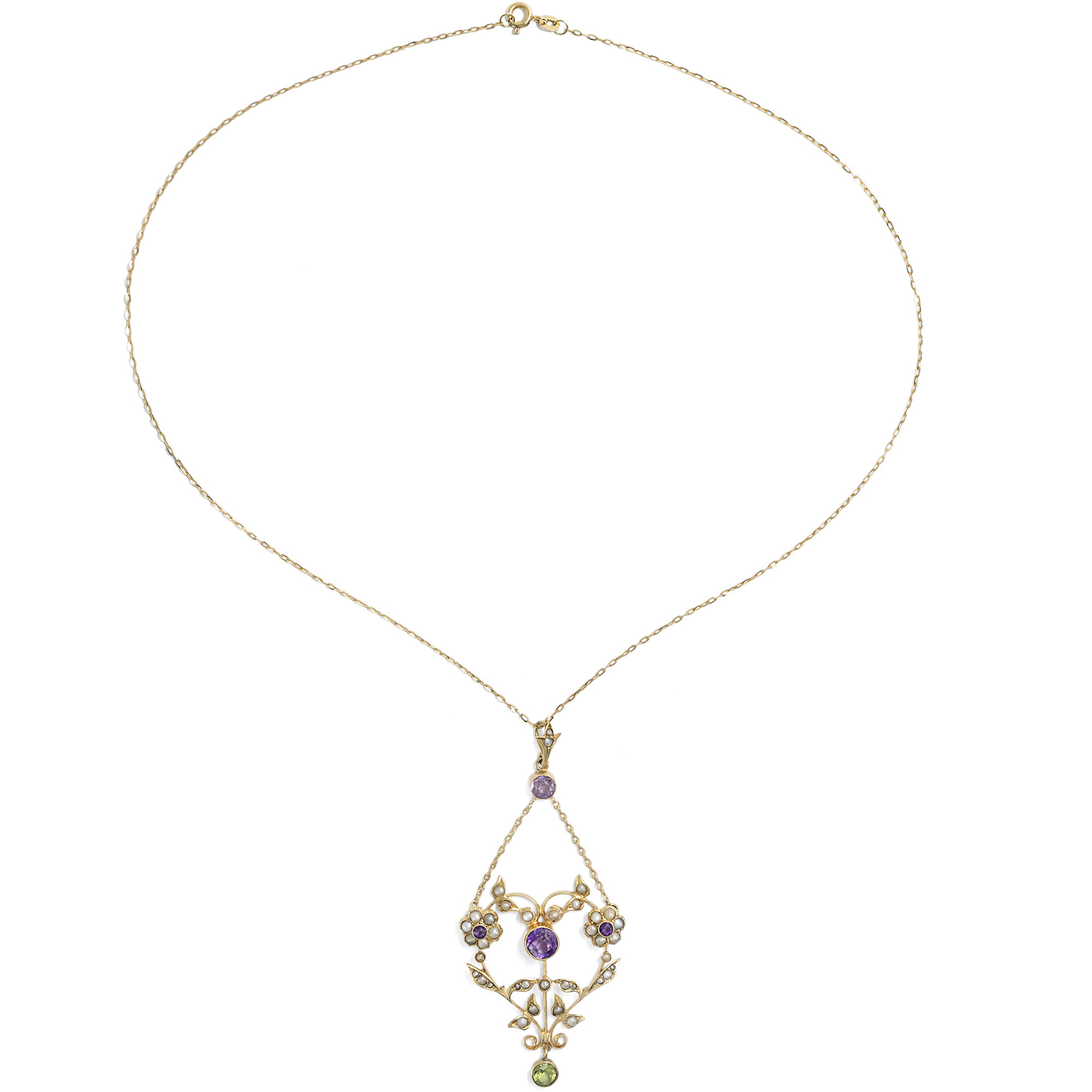 Antiker Anhänger in den Farben der Suffragetten, um 1910 & später Antiker Anhänger in den Farben der Suffragetten, um 1910 & später