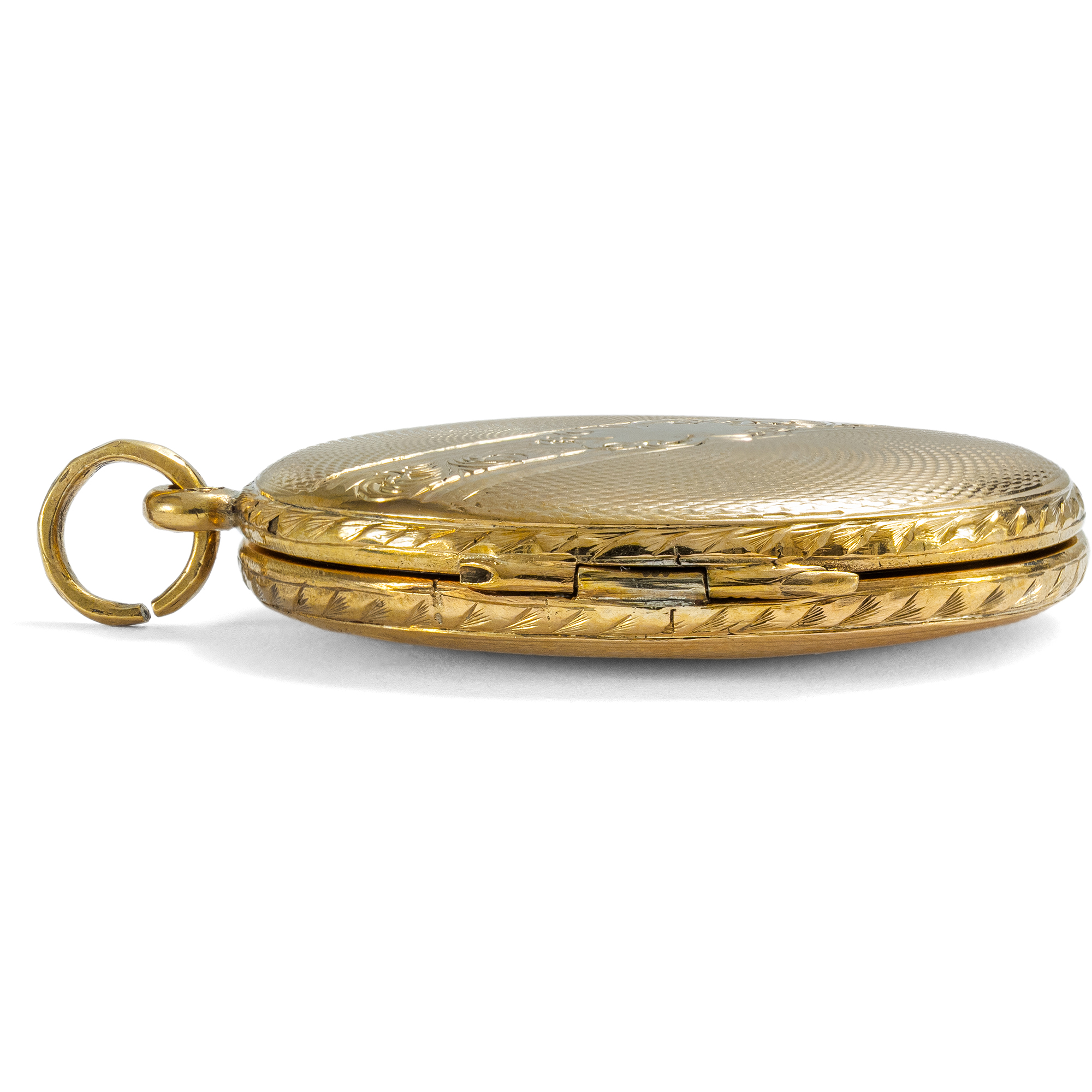 Viktorianisches Medaillon in „Back & Front“-Technik, Großbritannien um 1890 Viktorianisches Medaillon in „Back & Front“-Technik, Großbritannien um 1890