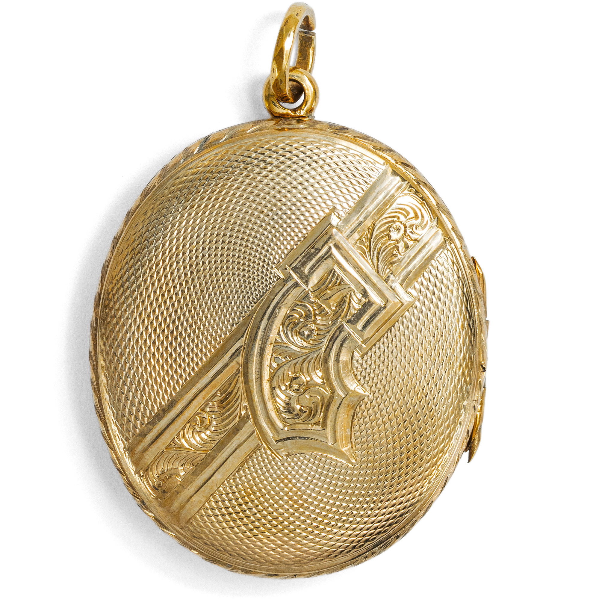 Viktorianisches Medaillon in „Back & Front“-Technik, Großbritannien um 1890 Viktorianisches Medaillon in „Back & Front“-Technik, Großbritannien um 1890