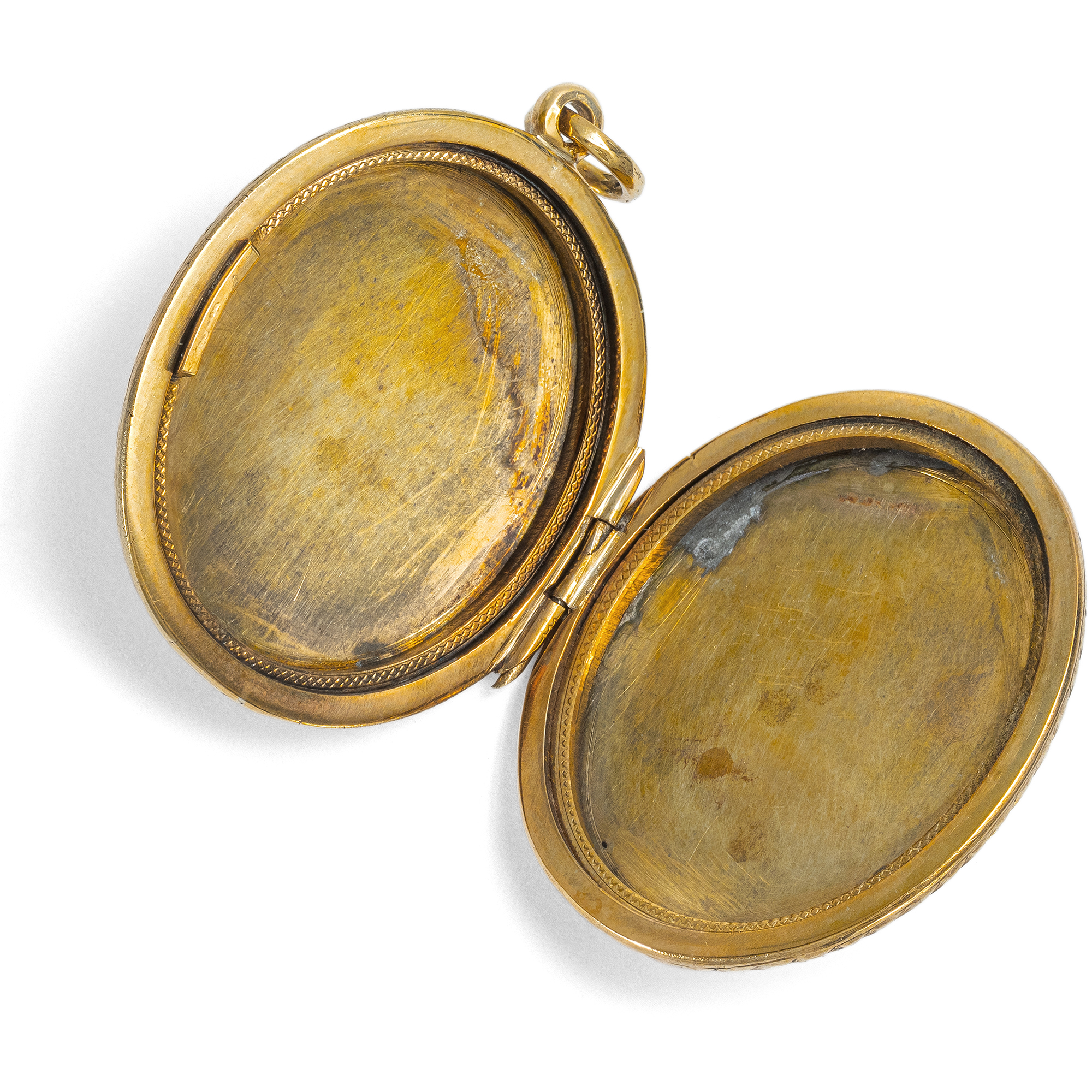 Viktorianisches Medaillon in „Back & Front“-Technik, Großbritannien um 1890 Viktorianisches Medaillon in „Back & Front“-Technik, Großbritannien um 1890