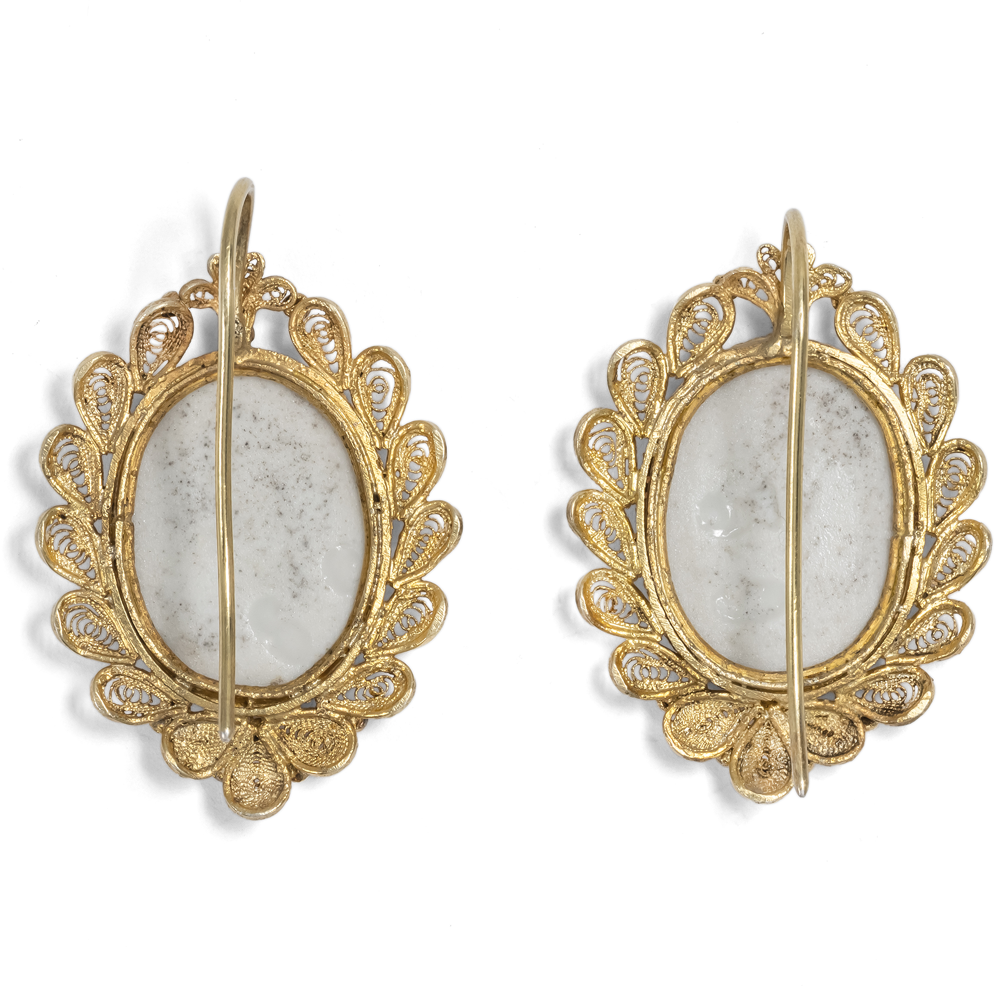 Antique Demi-Parure with Enamel Plaques of the Sistine Madonna, c. 1870 Antique Demi-Parure with Enamel Plaques of the Sistine Madonna, c. 1870