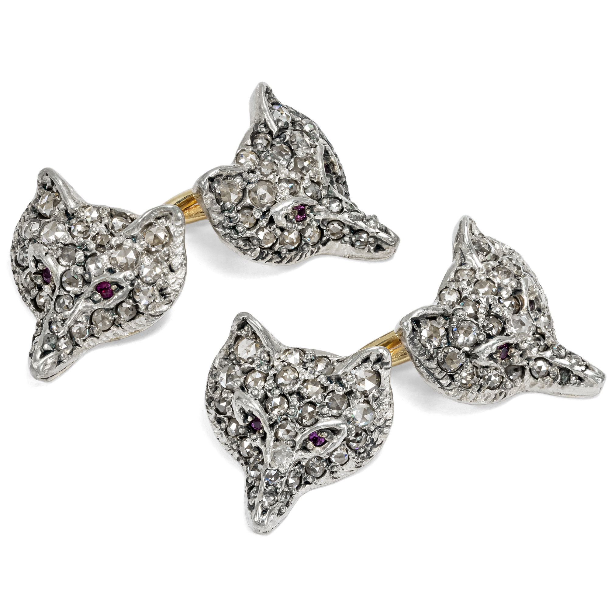 Wonderful Victorian Syle Diamond cufflinks, Great Britain Circa 1960 Wonderful Victorian Syle Diamond cufflinks, Great Britain Circa 1960