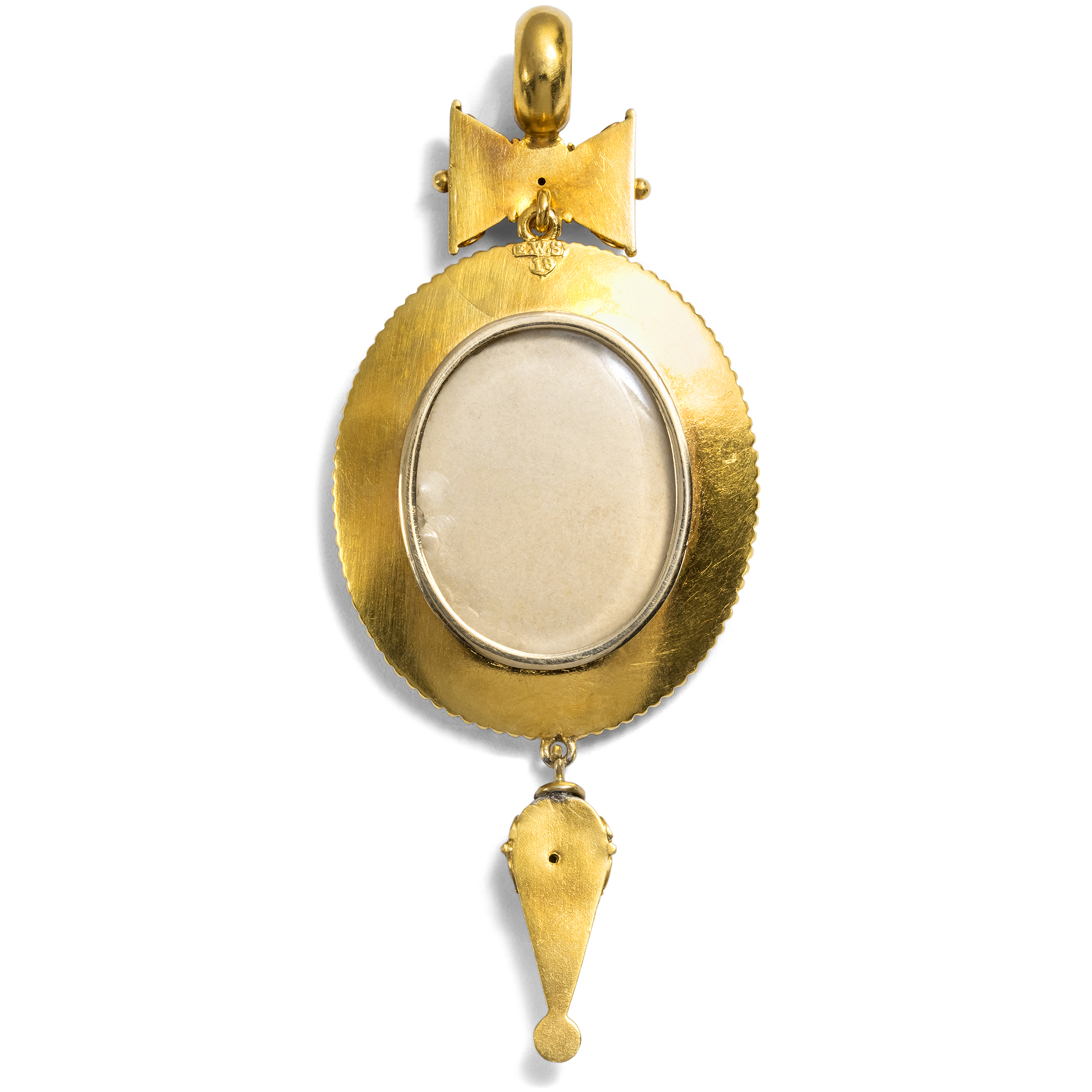 Prachtvolles Medaillon mit Perlen im Archäologischen Stil von Streeter, London um 1870 Prachtvolles Medaillon mit Perlen im Archäologischen Stil von Streeter, London um 1870