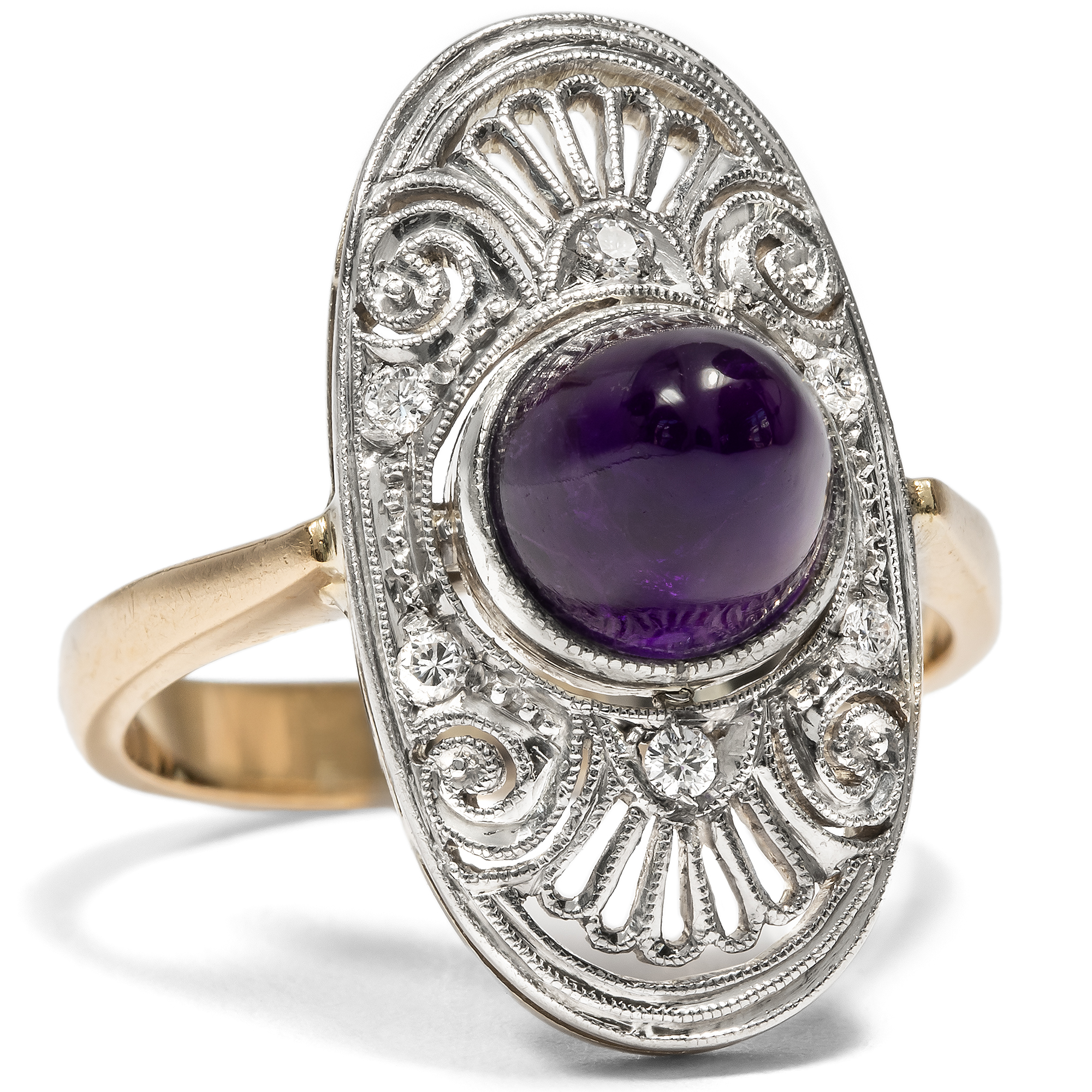 Antiker Ring des Art Déco mit modernem Besatz, um 1925 & später Antiker Ring des Art Déco mit modernem Besatz, um 1925 & später