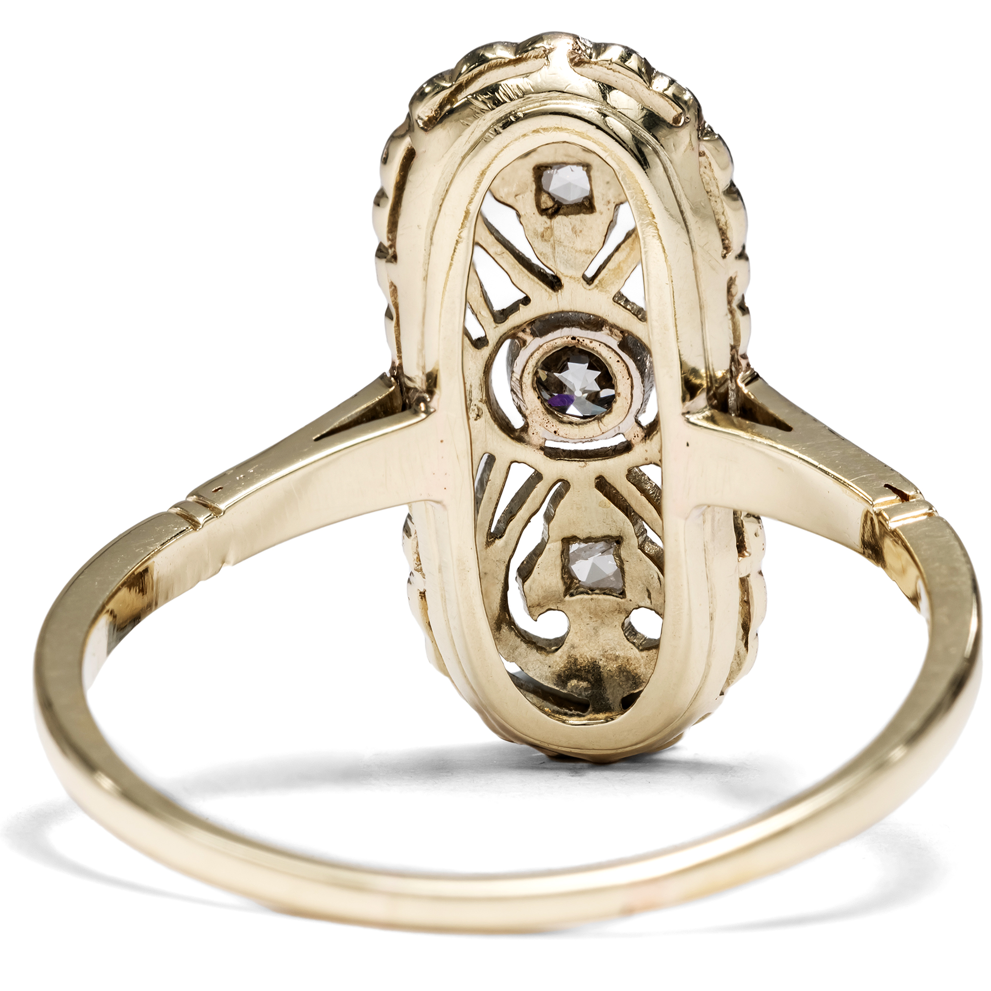 Timeless Diamond Ring in Platinum on Gold, c. 1925 Timeless Diamond Ring in Platinum on Gold, c. 1925