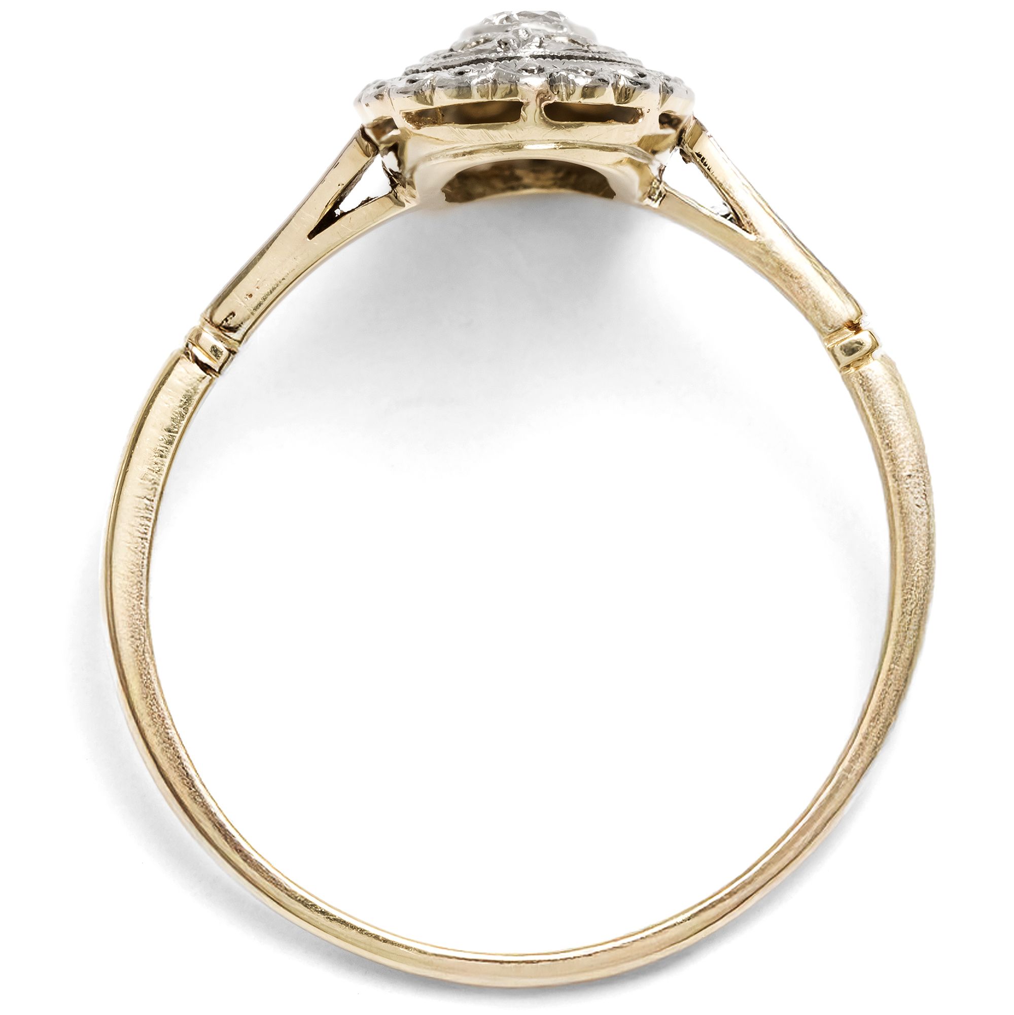 Timeless Diamond Ring in Platinum on Gold, c. 1925 Timeless Diamond Ring in Platinum on Gold, c. 1925