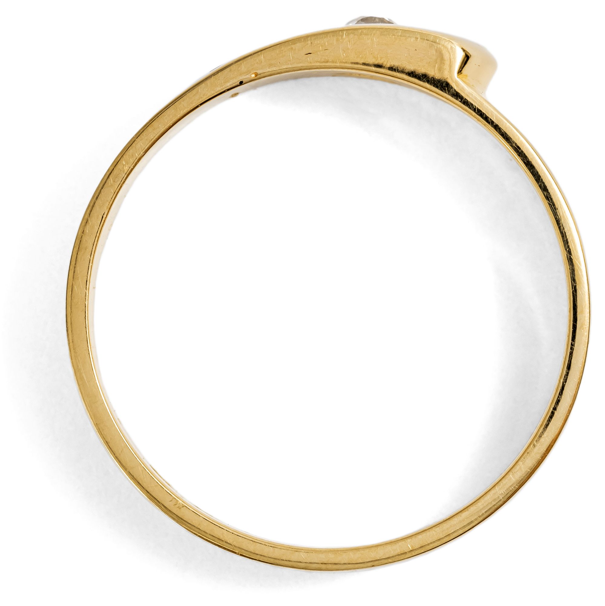 Victorian Belt Ring in High-Carat Gold with Diamonds, London 1879 Victorian Belt Ring in High-Carat Gold with Diamonds, London 1879