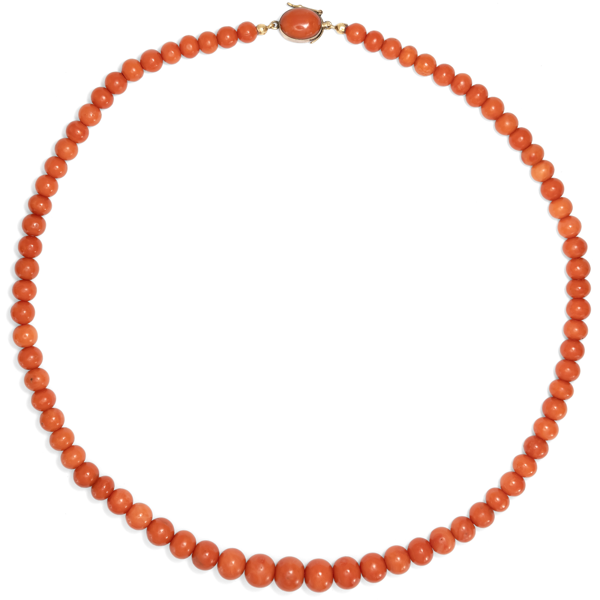 Magnificent Necklace with Mediterranean Coral, Italy c. 1970 Magnificent Necklace with Mediterranean Coral, Italy c. 1970