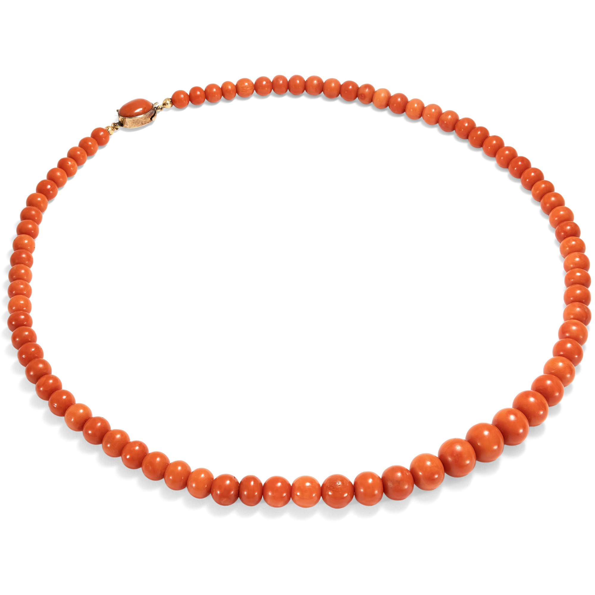 Magnificent Necklace with Mediterranean Coral, Italy c. 1970 Magnificent Necklace with Mediterranean Coral, Italy c. 1970