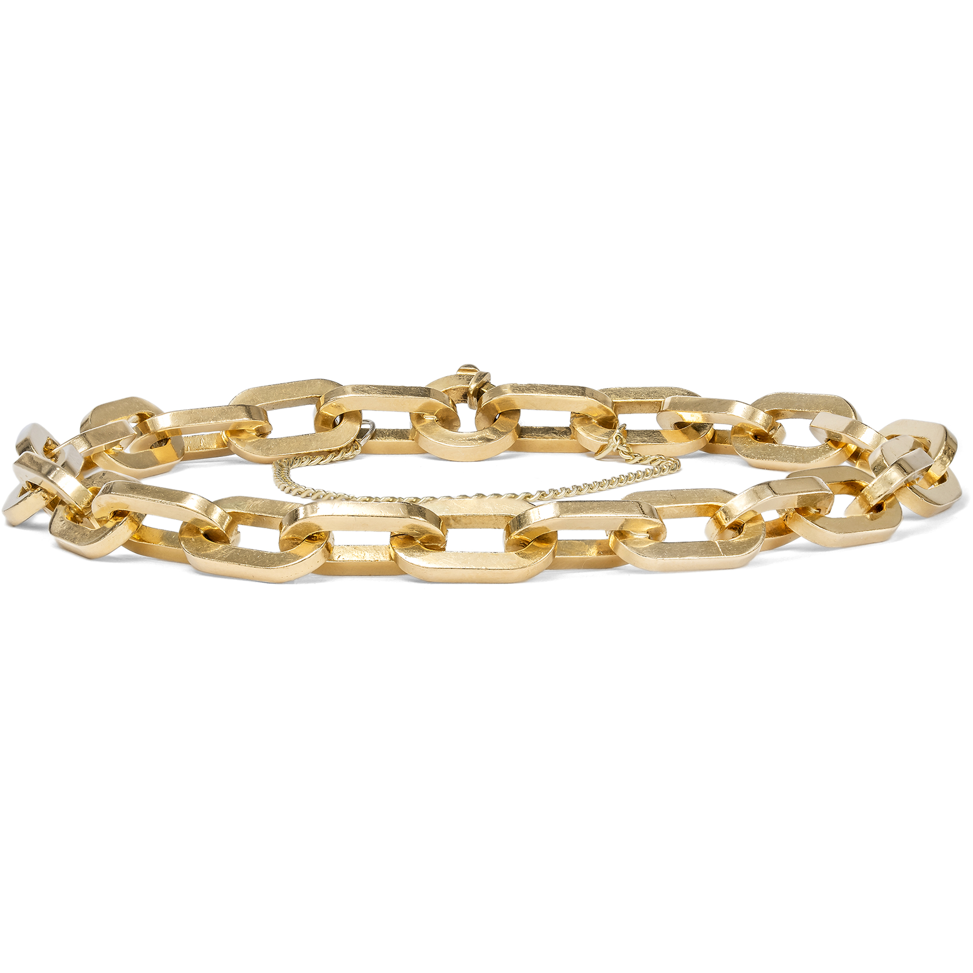 Schlichtes vintage Armband aus hochkarätigem Gold, Italien um 1955 Schlichtes vintage Armband aus hochkarätigem Gold, Italien um 1955