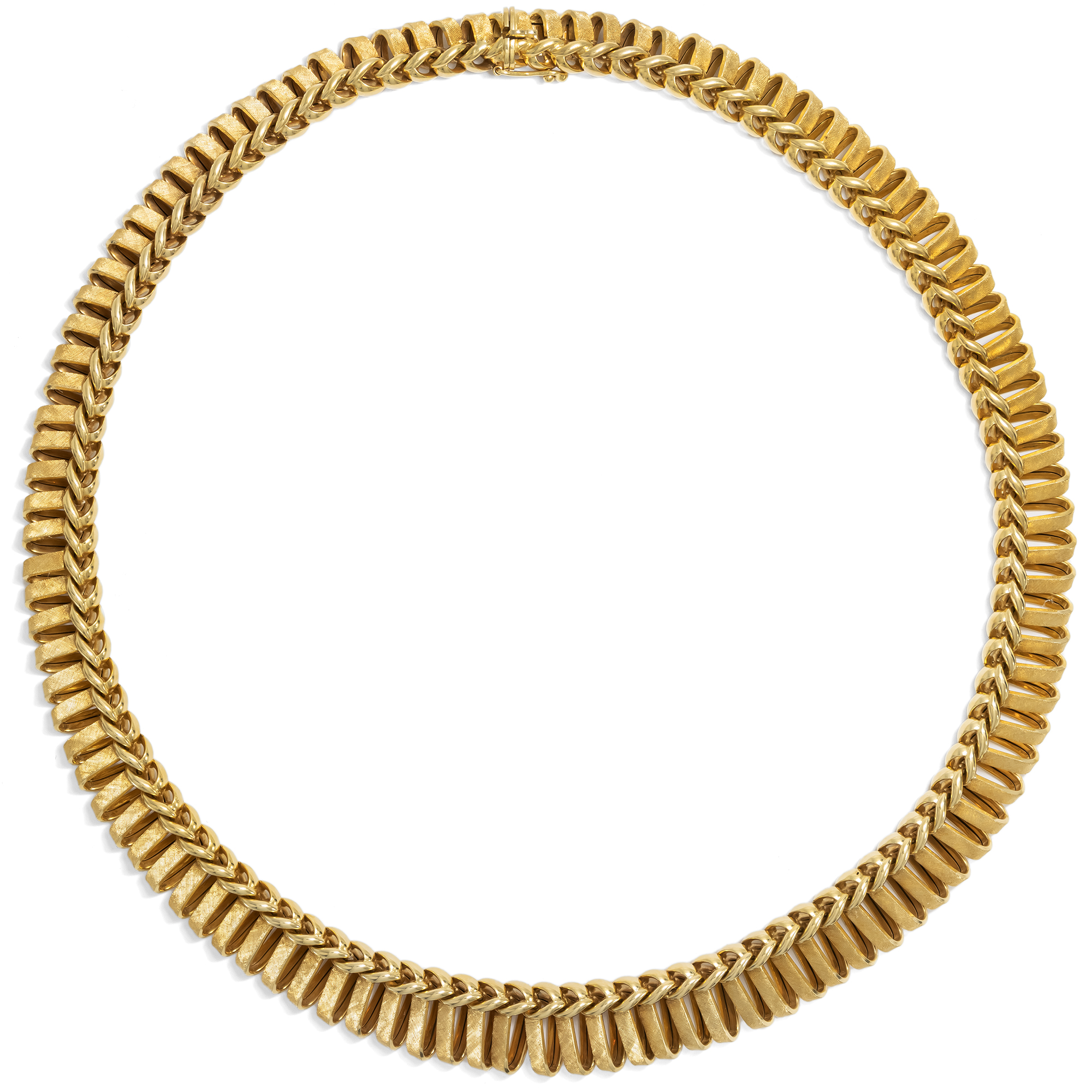 Magnificent Cleopatra necklace made of high-carat gold, Ulm circa 1965 Magnificent Cleopatra necklace made of high-carat gold, Ulm circa 1965