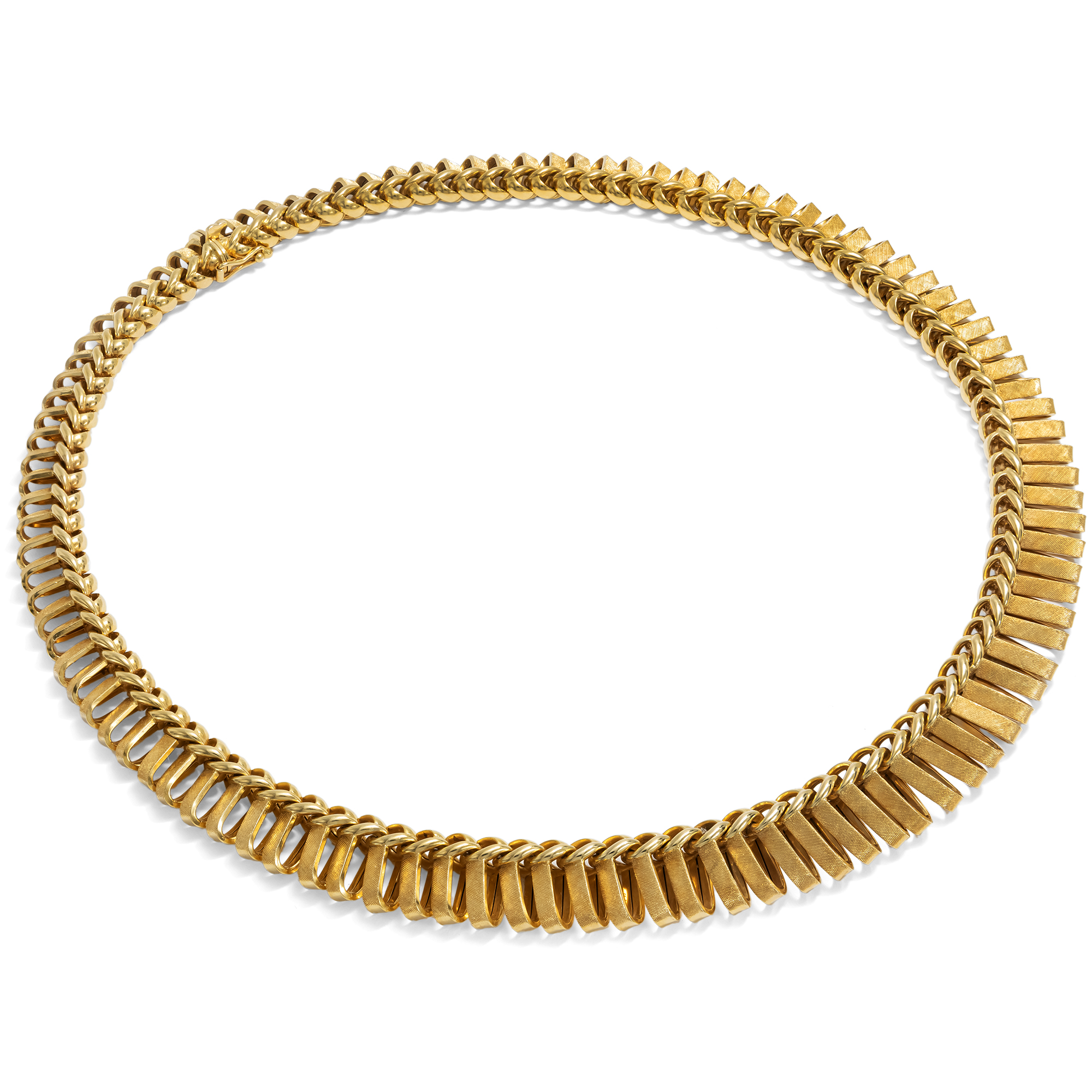 Magnificent Cleopatra necklace made of high-carat gold, Ulm circa 1965 Magnificent Cleopatra necklace made of high-carat gold, Ulm circa 1965