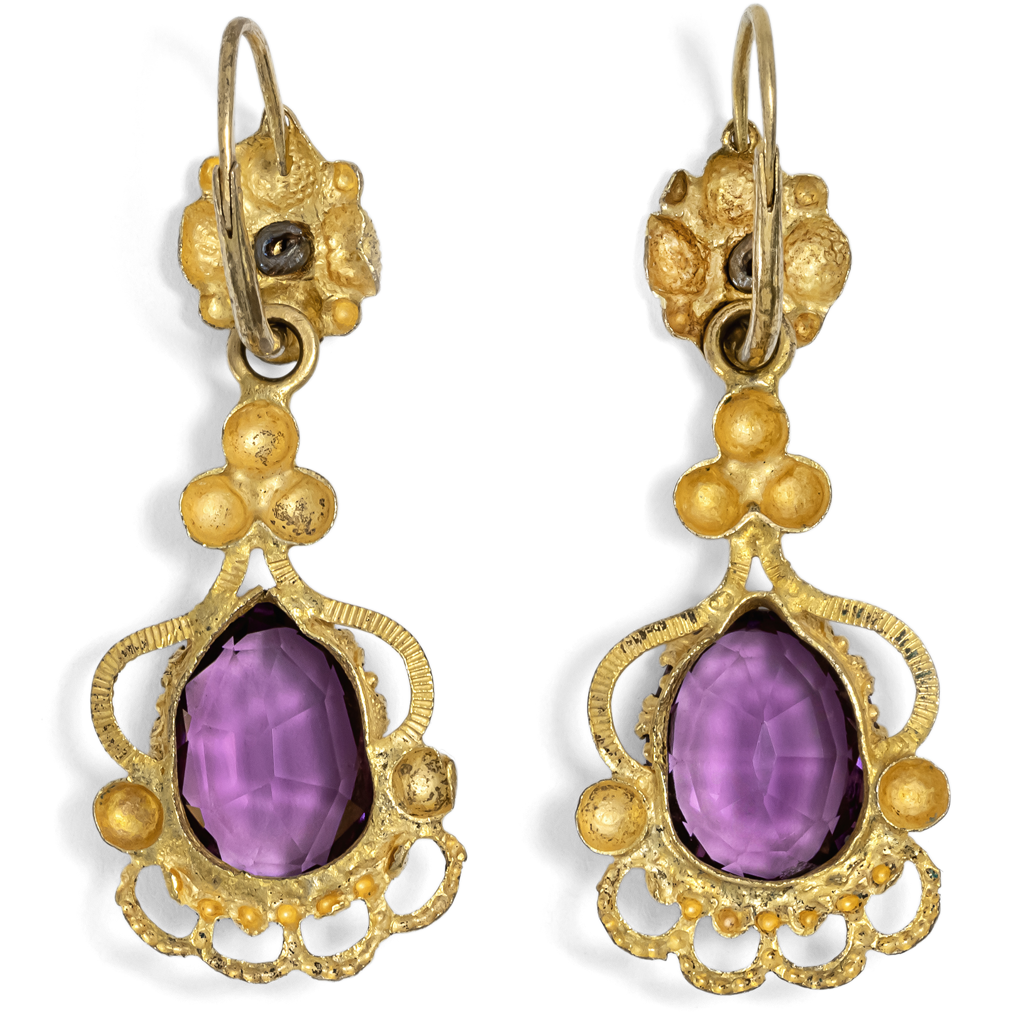 Prachtvolle Demi-Parure aus Collier und Tag-und-Nacht-Ohrringen, um 1830 Prachtvolle Demi-Parure aus Collier und Tag-und-Nacht-Ohrringen, um 1830