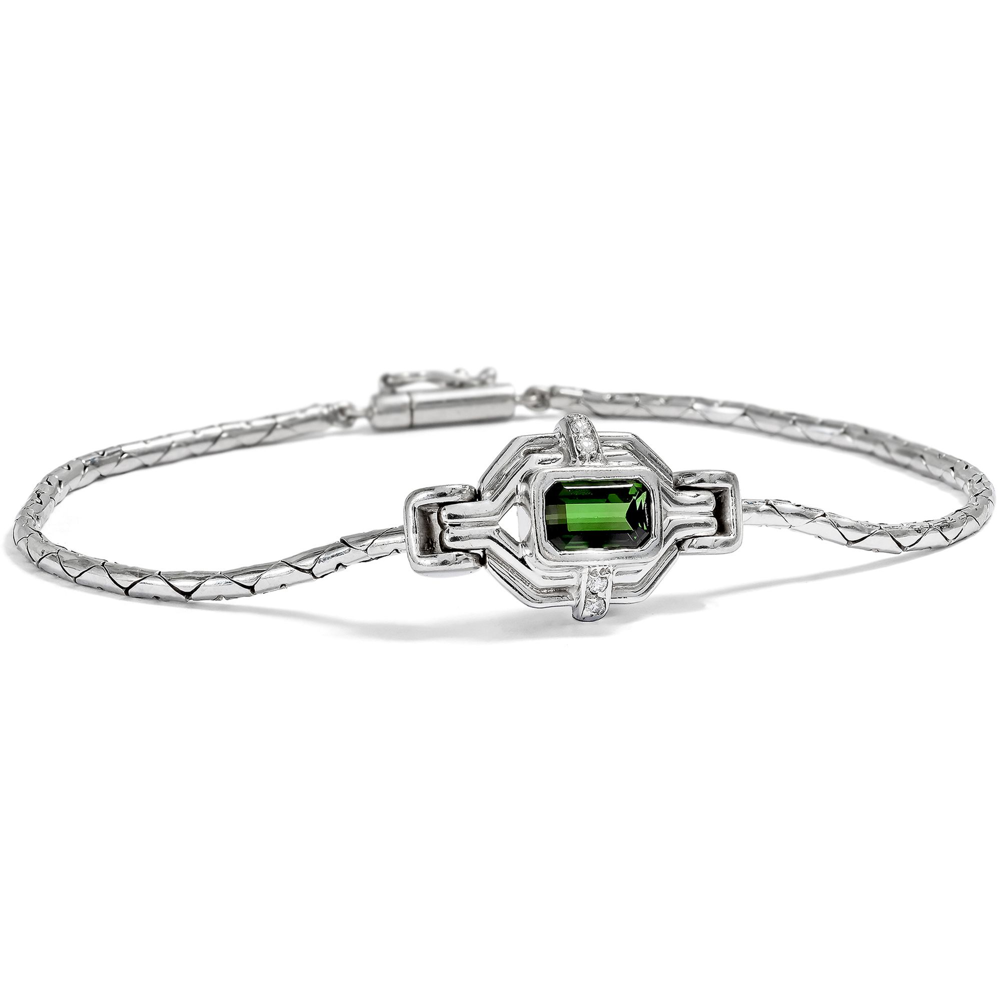 Vintage Armband mit Turmalin & Diamanten von H. Stern, Rio de Janeiro, um 1985 Vintage Armband mit Turmalin & Diamanten von H. Stern, Rio de Janeiro, um 1985