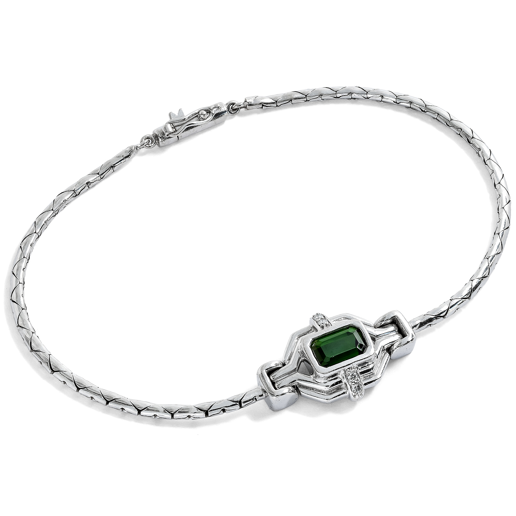 Vintage Armband mit Turmalin & Diamanten von H. Stern, Rio de Janeiro, um 1985 Vintage Armband mit Turmalin & Diamanten von H. Stern, Rio de Janeiro, um 1985