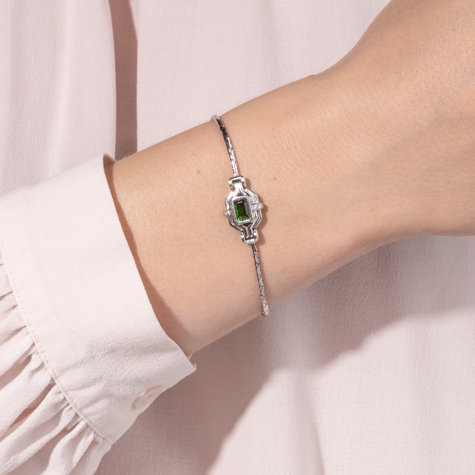 Vintage Armband mit Turmalin & Diamanten von H. Stern, Rio de Janeiro, um 1985 Vintage Armband mit Turmalin & Diamanten von H. Stern, Rio de Janeiro, um 1985