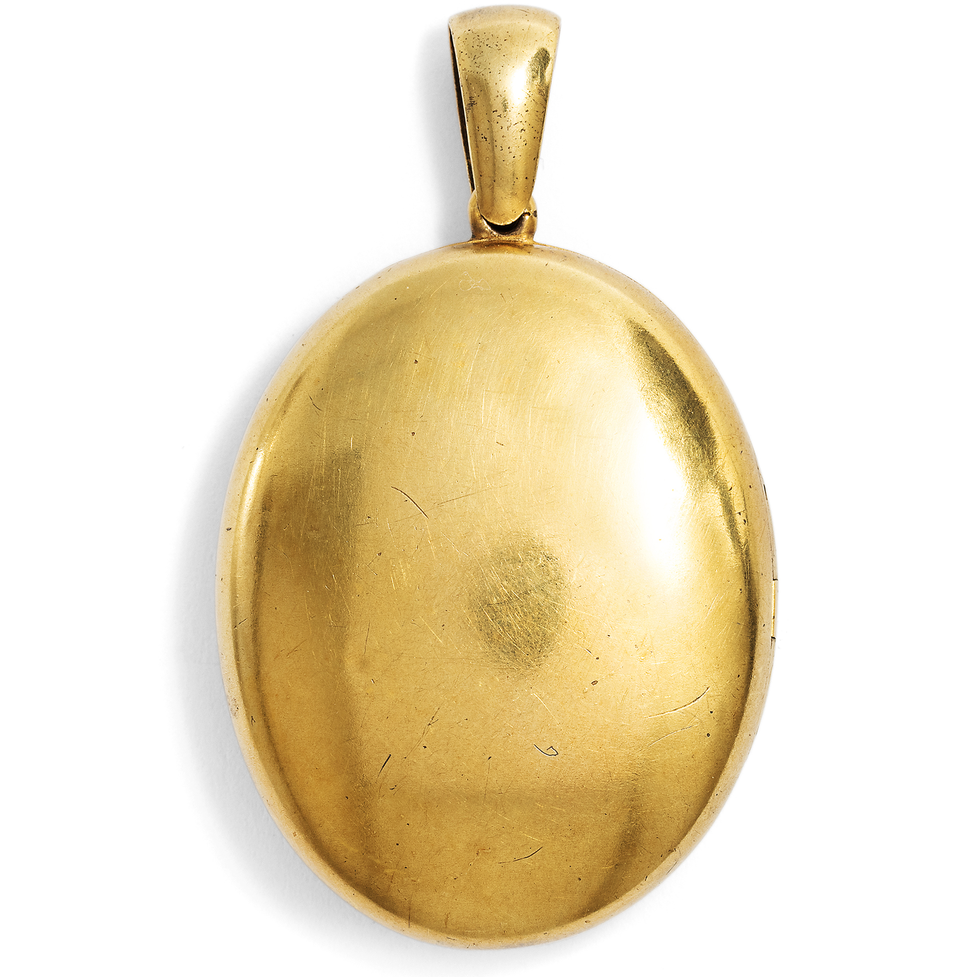 Large Antique Gold Locket Pendant, Circa 1875 Large Antique Gold Locket Pendant, Circa 1875