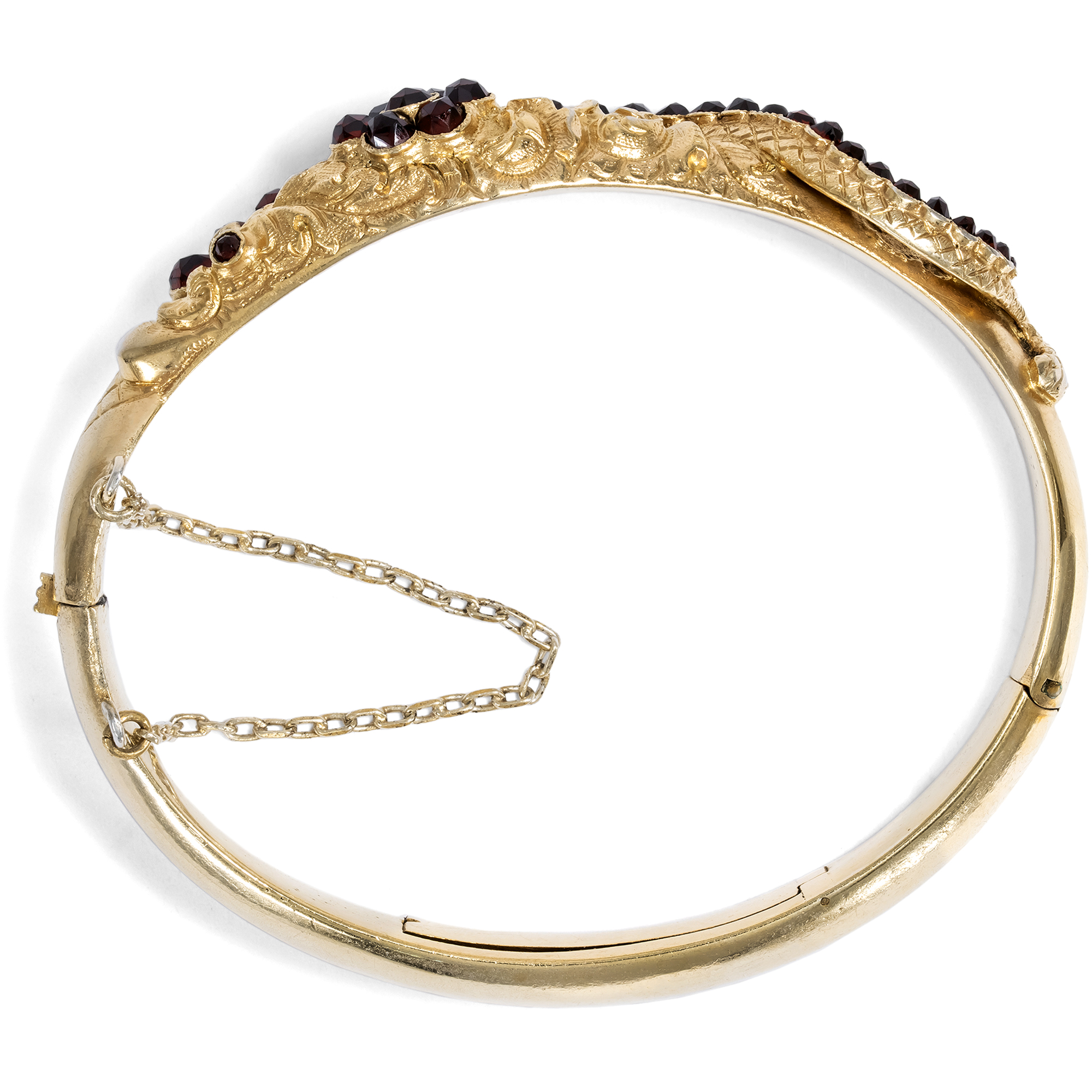 Antiker Schlangen-Armreif des Biedermeier mit Geheimfach, um 1840 Antiker Schlangen-Armreif des Biedermeier mit Geheimfach, um 1840