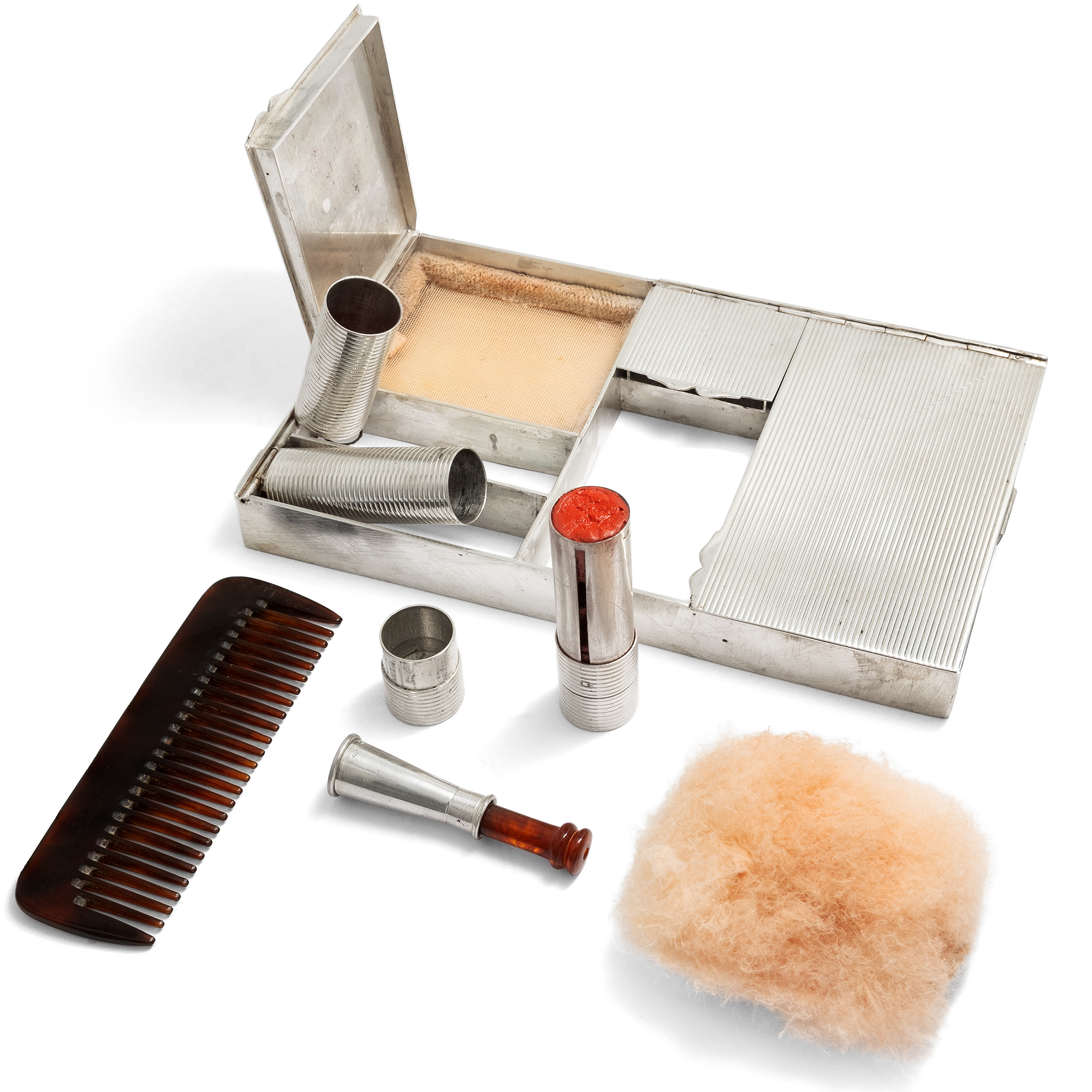 Silver "Minaudière" by Boucheron, Paris, 1940s Silver "Minaudière" by Boucheron, Paris, 1940s