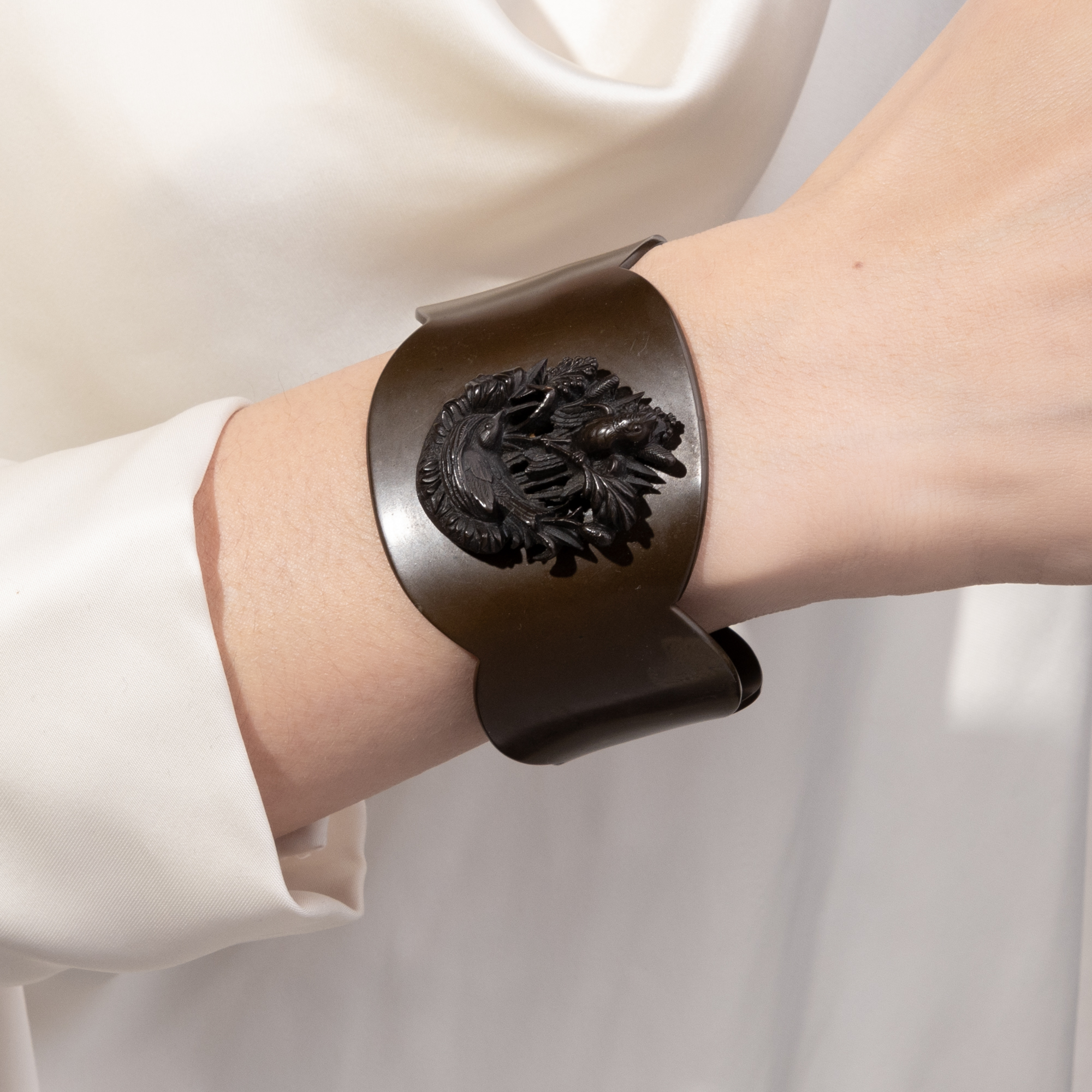 Victorian Vulcanite Bangle, England c. 1880 Victorian Vulcanite Bangle, England c. 1880