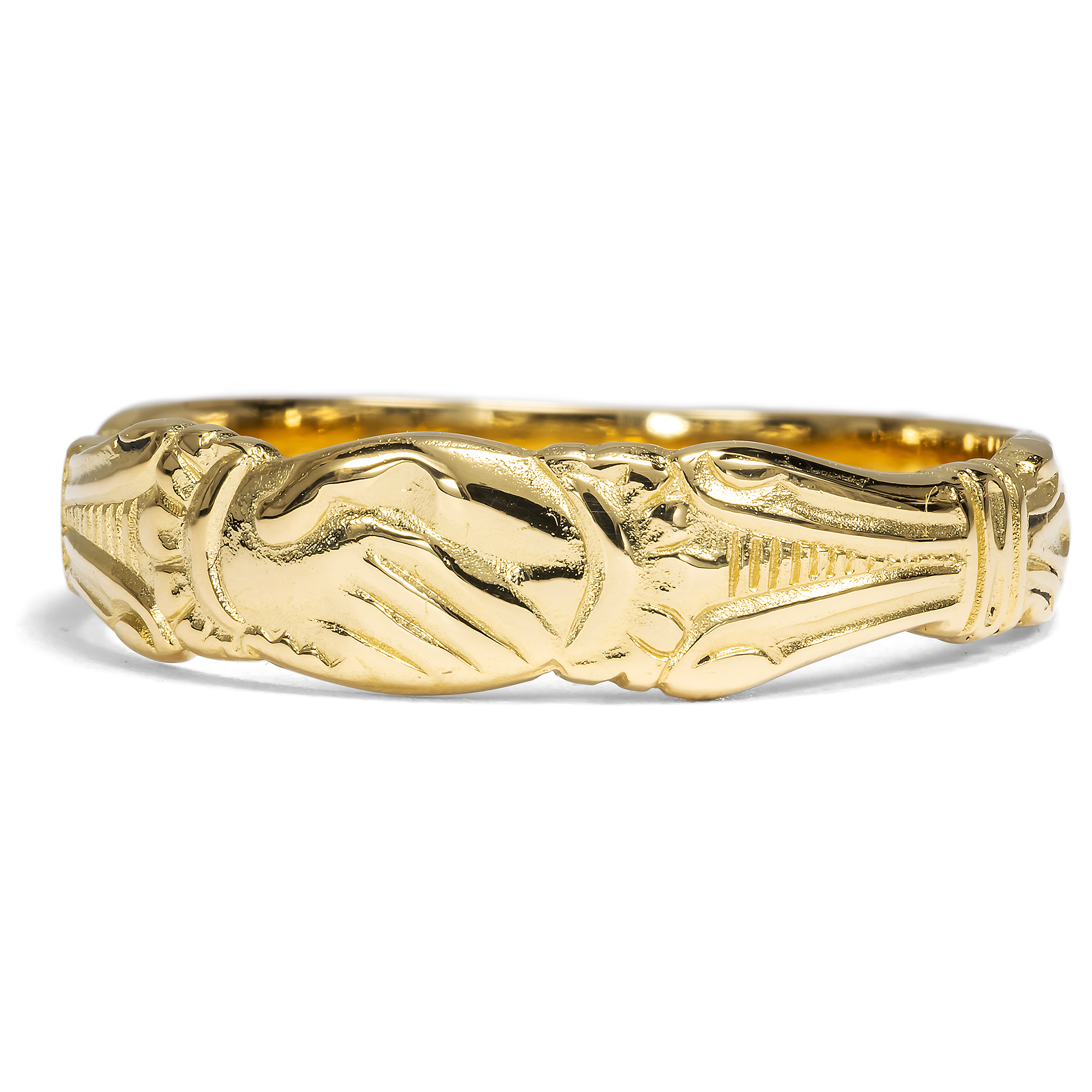 Romantischer Ring aus hochkarätigem Gelbgold aus unserer Werkstatt Romantischer Ring aus hochkarätigem Gelbgold aus unserer Werkstatt