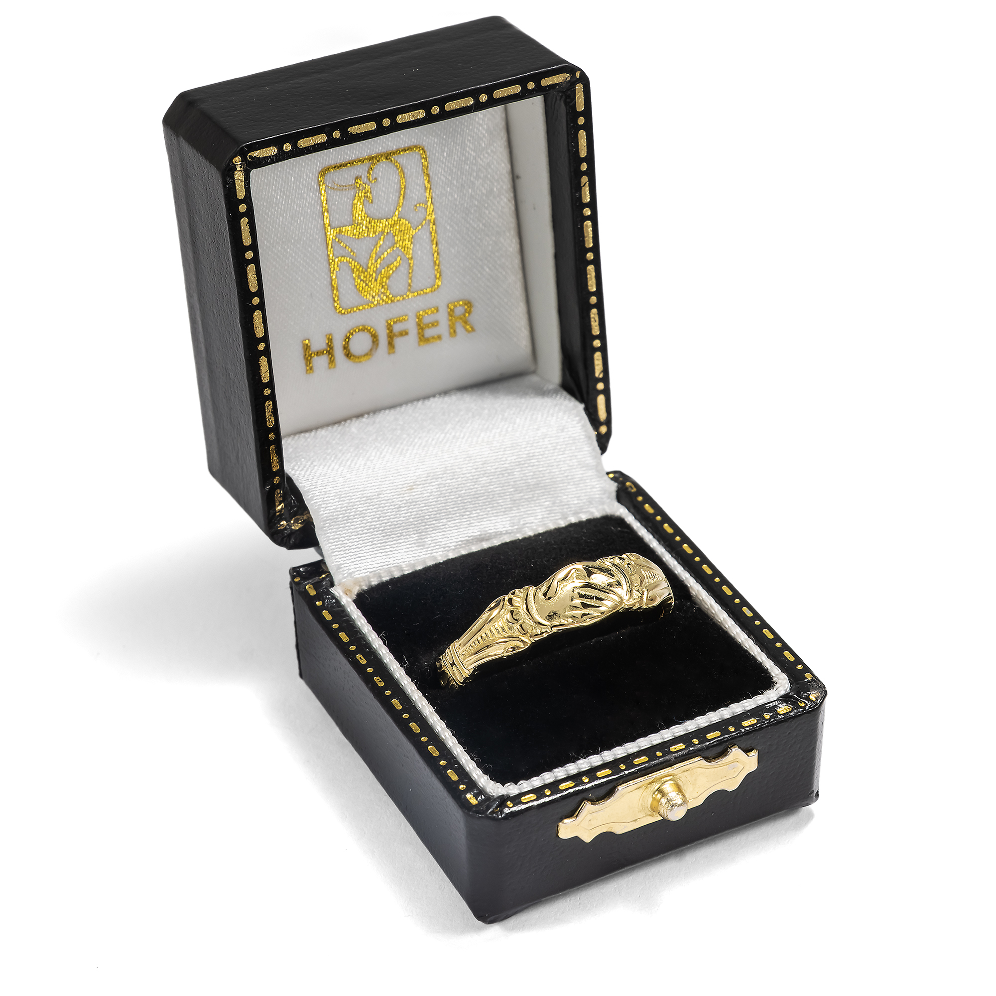 Romantischer Ring aus hochkarätigem Gelbgold aus unserer Werkstatt Romantischer Ring aus hochkarätigem Gelbgold aus unserer Werkstatt