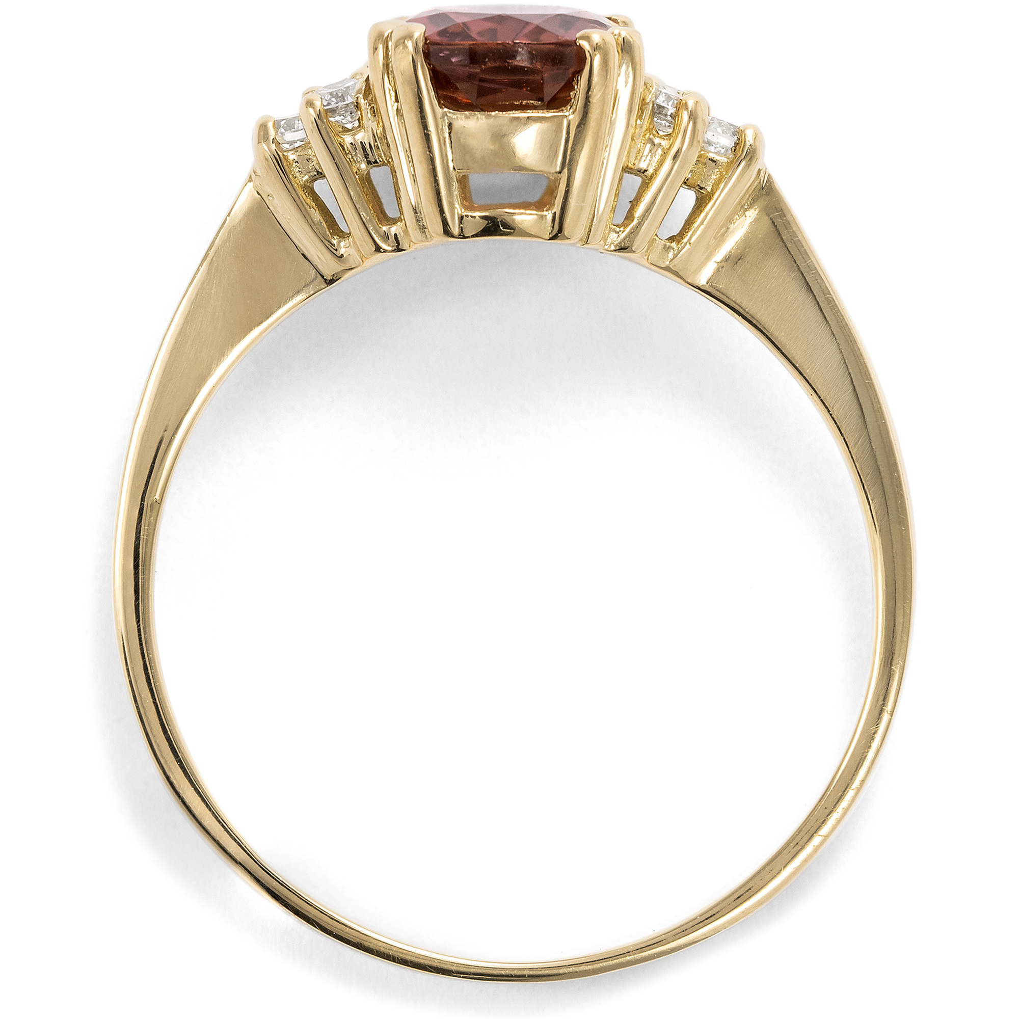 Feiner Ring mit violettrotem Turmalin & Diamanten in Gold aus unserer Werkstatt Feiner Ring mit violettrotem Turmalin & Diamanten in Gold aus unserer Werkstatt