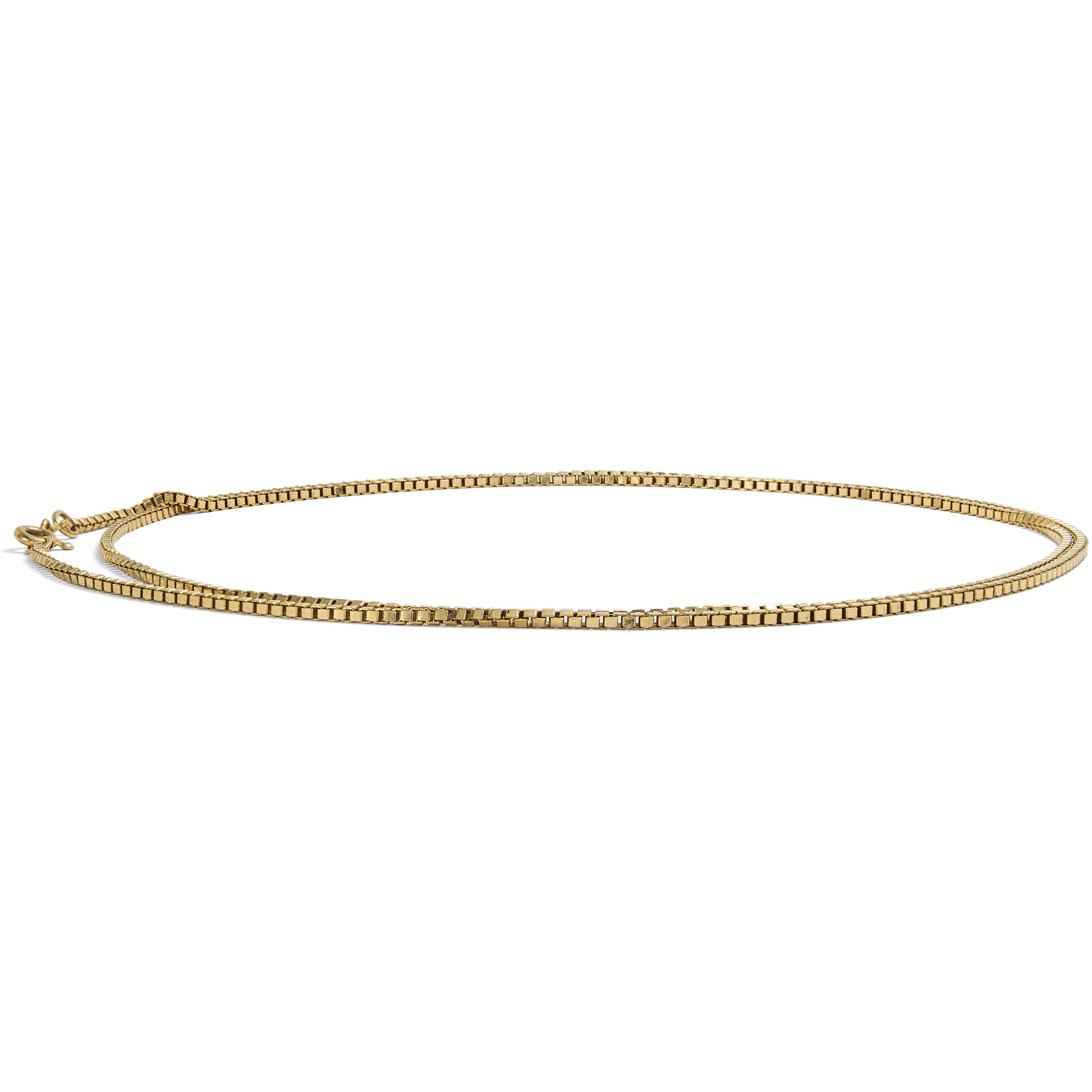 70 cm lange Vintage Venezianerkette aus Gelbgold, 2. Hälfte des 20. Jh. 70 cm lange Vintage Venezianerkette aus Gelbgold, 2. Hälfte des 20. Jh.