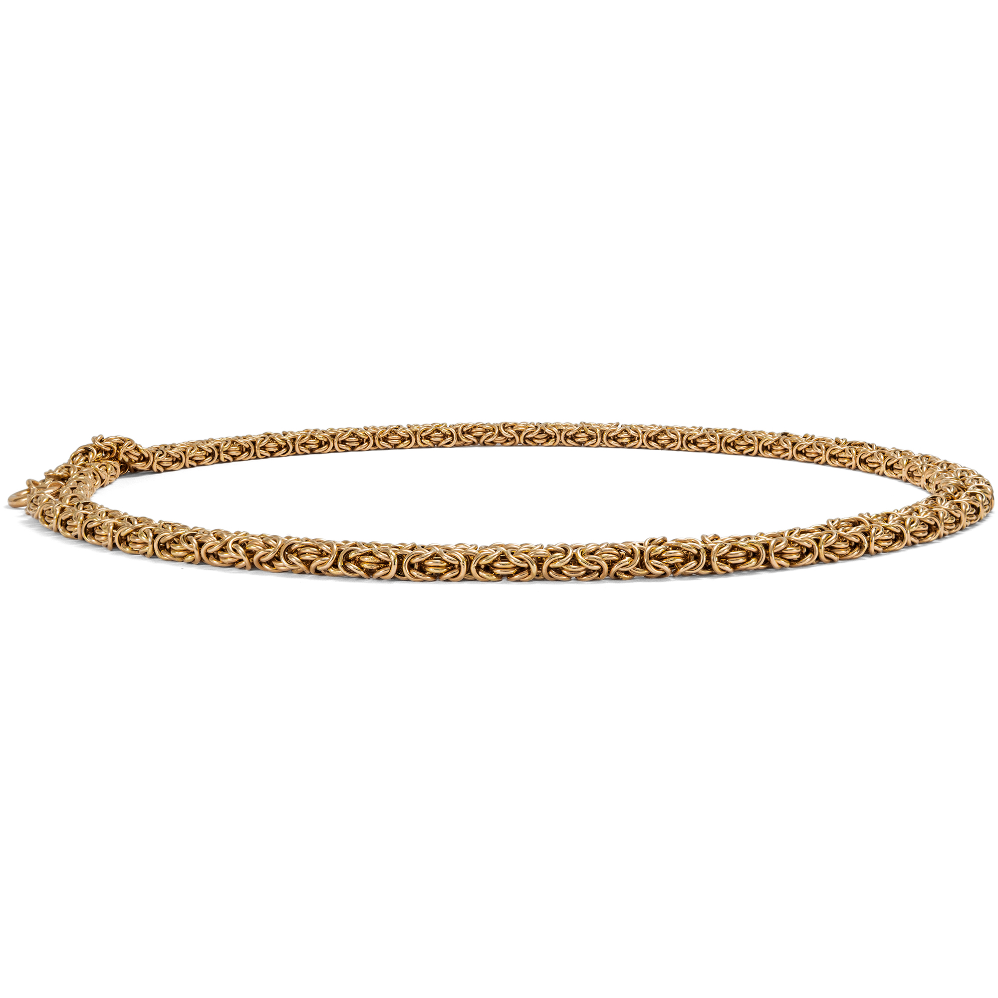 Lange vintage Königskette aus Roségold, um 1990 Lange vintage Königskette aus Roségold, um 1990