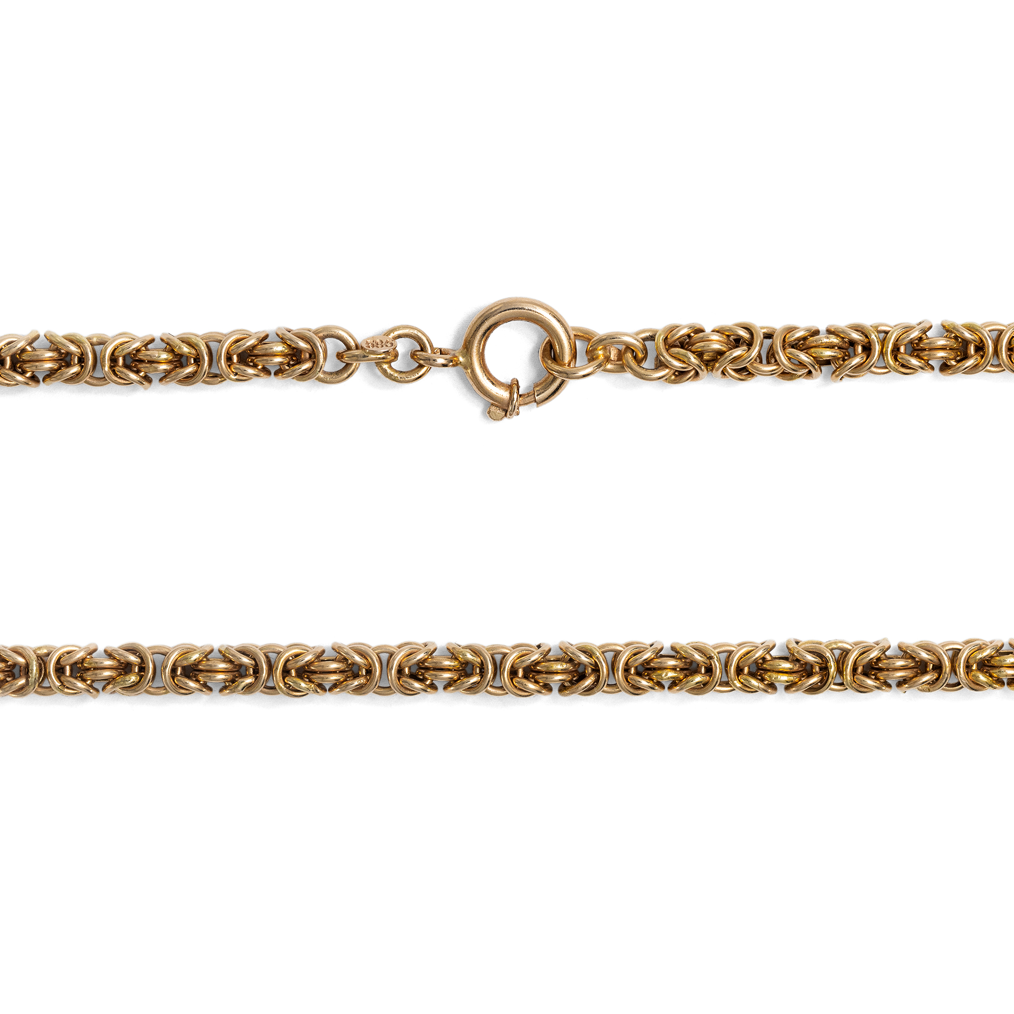 Lange vintage Königskette aus Roségold, um 1990 Lange vintage Königskette aus Roségold, um 1990